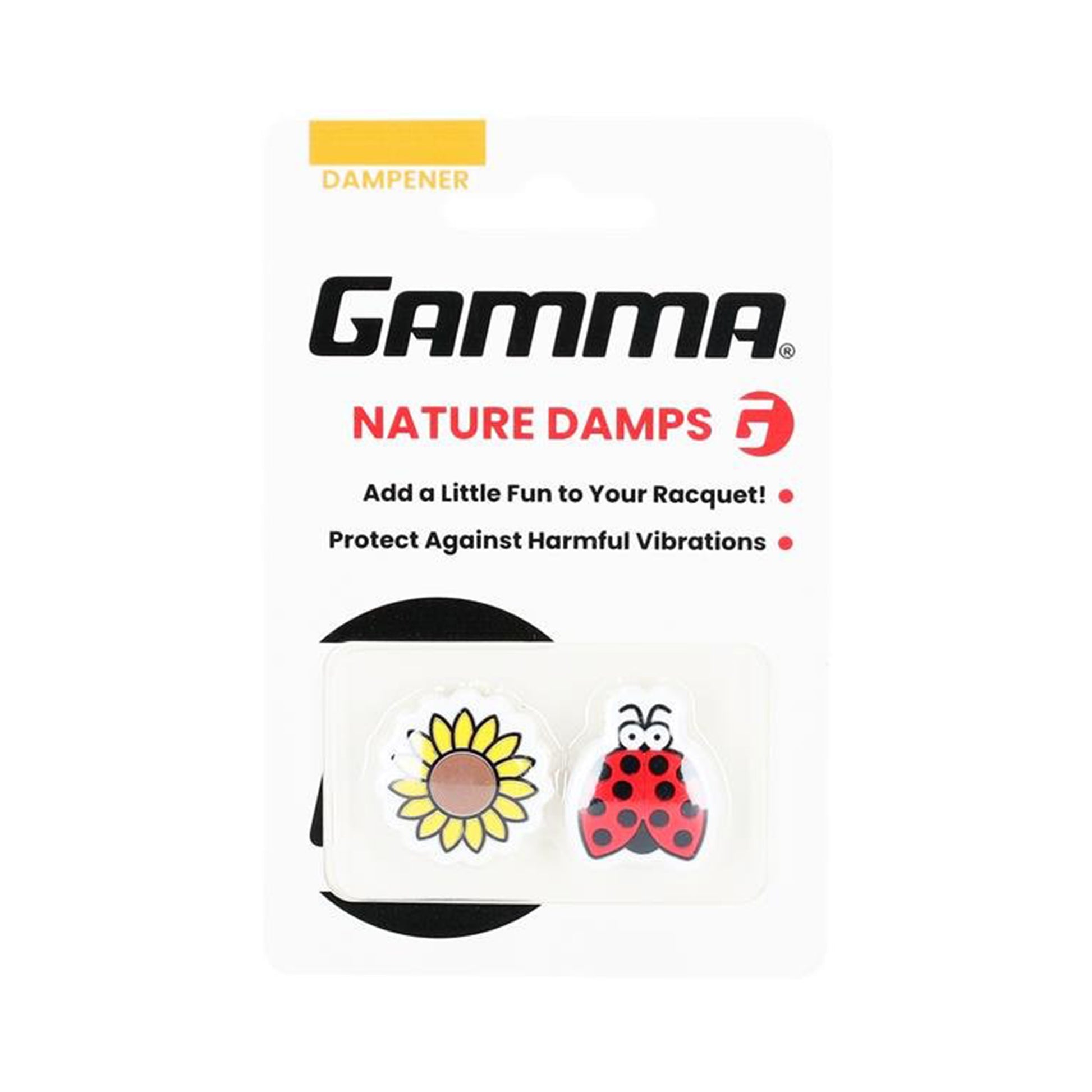 Gamma Shockbuster Sonnenblume/Marienkäfer Antivibradores-Amarillo,Rojo