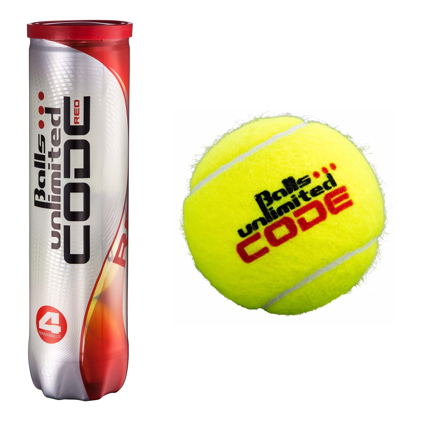Balls Unlimited Code Red Bote De 4 Pelotas