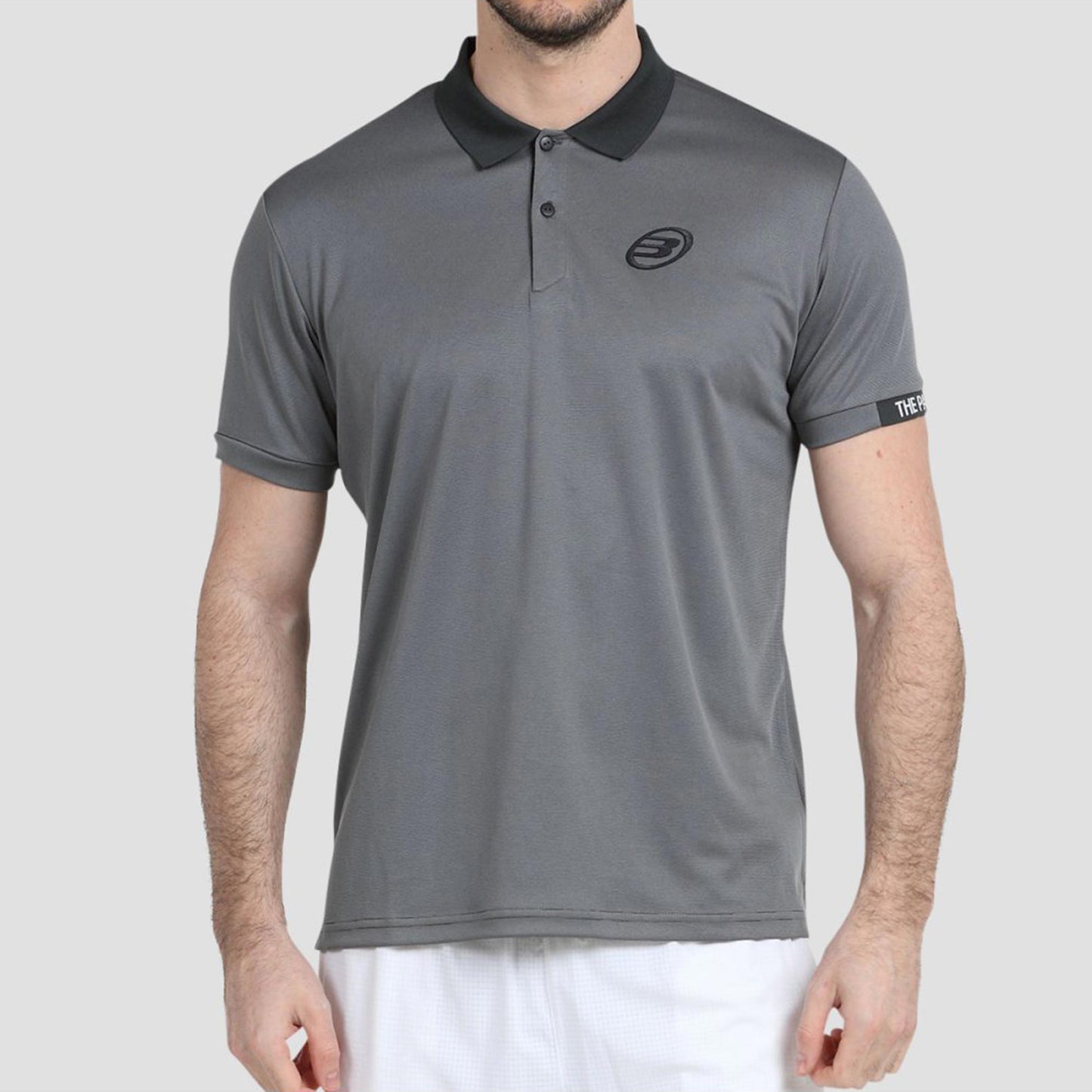 Bullpadel Basic Polo Hombres-Gris