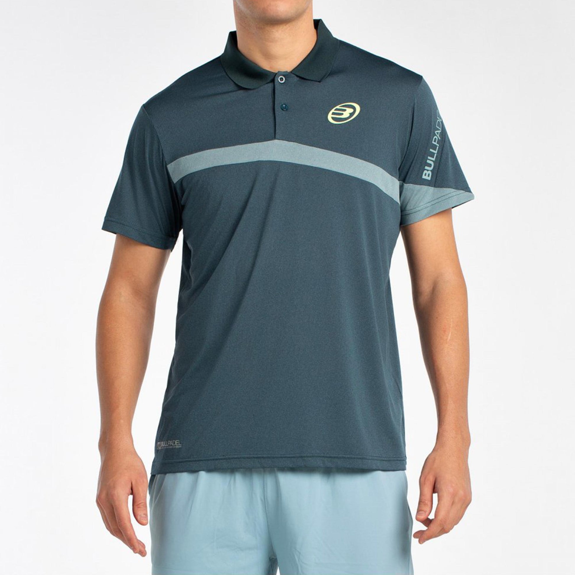 Bullpadel Lucir Polo Hombres-Color Petróleo