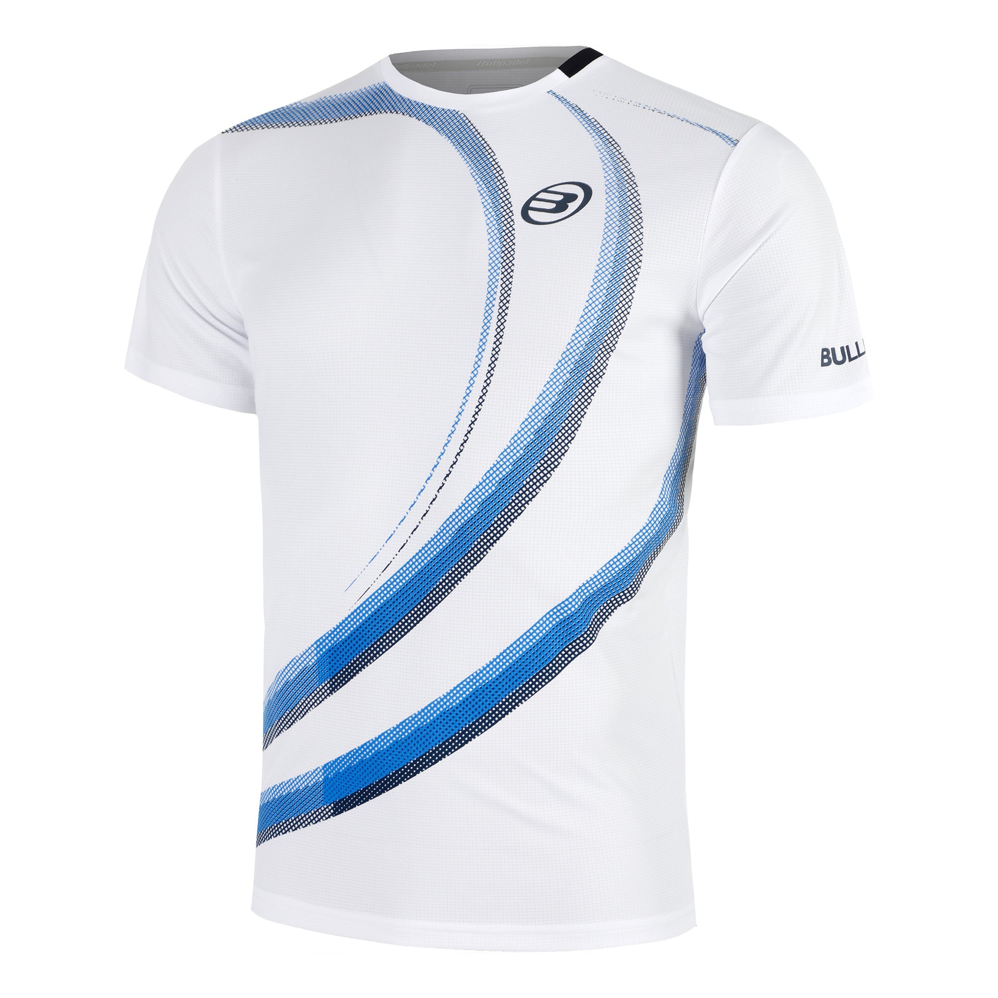 Bullpadel Beque Camiseta De Manga Corta Hombres-Blanco,Azul Claro