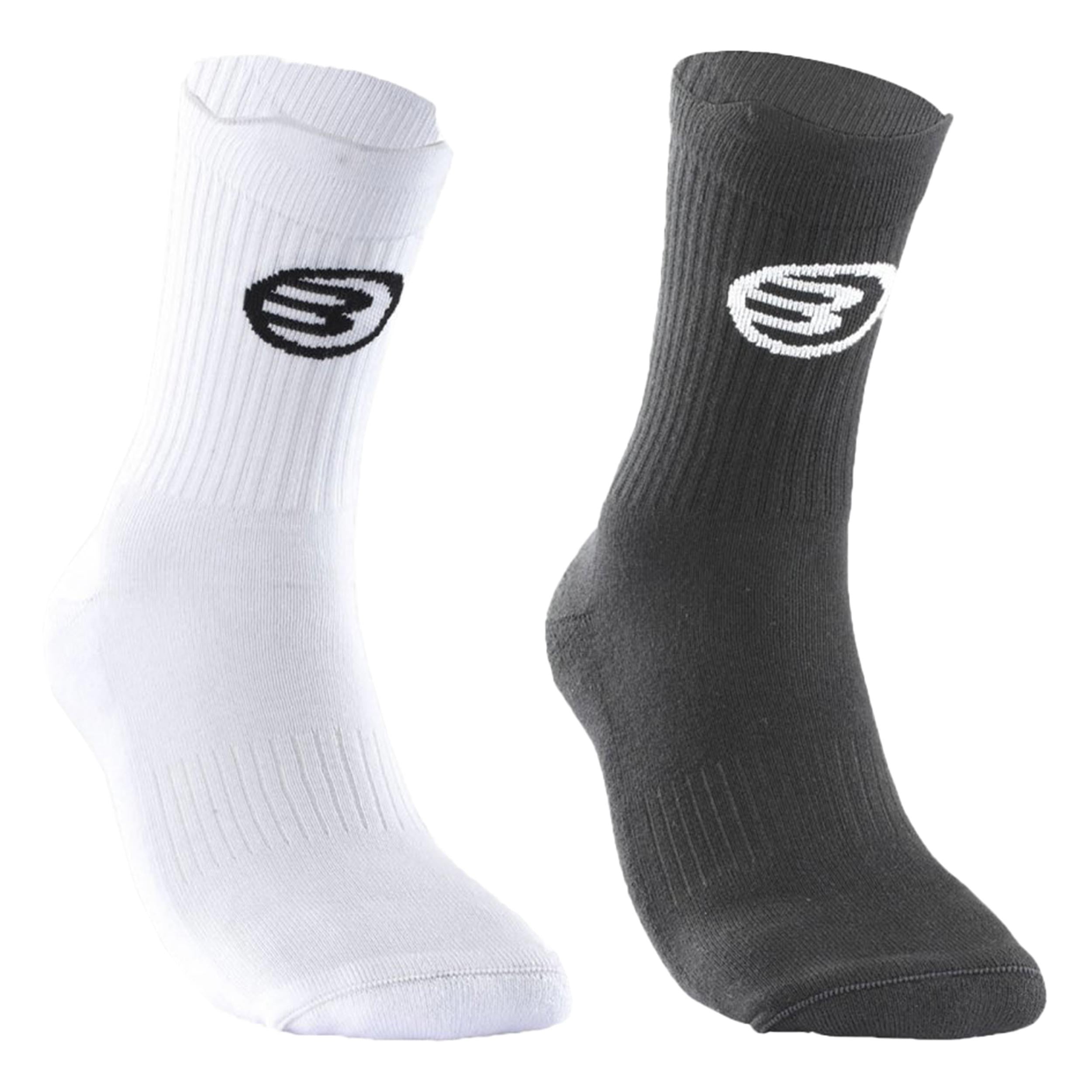 Bullpadel Bp253 (Pack 2) Calcetines de deporte Unisex - negro, blanco