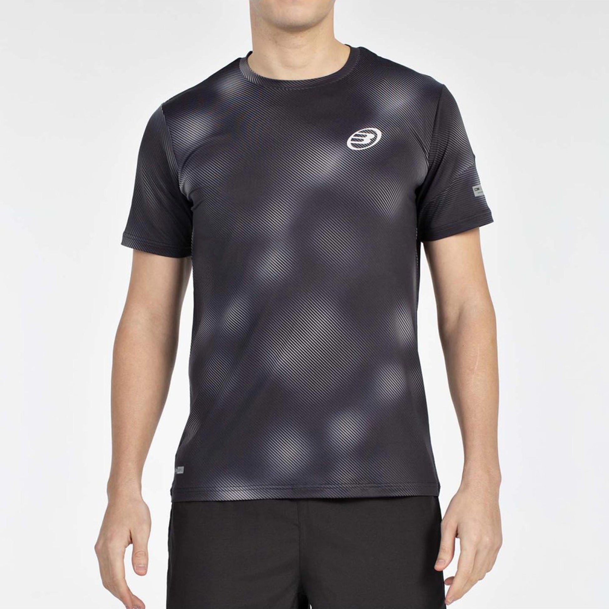Bullpadel Manaus Camiseta De Manga Corta Hombres-Negro,Blanco