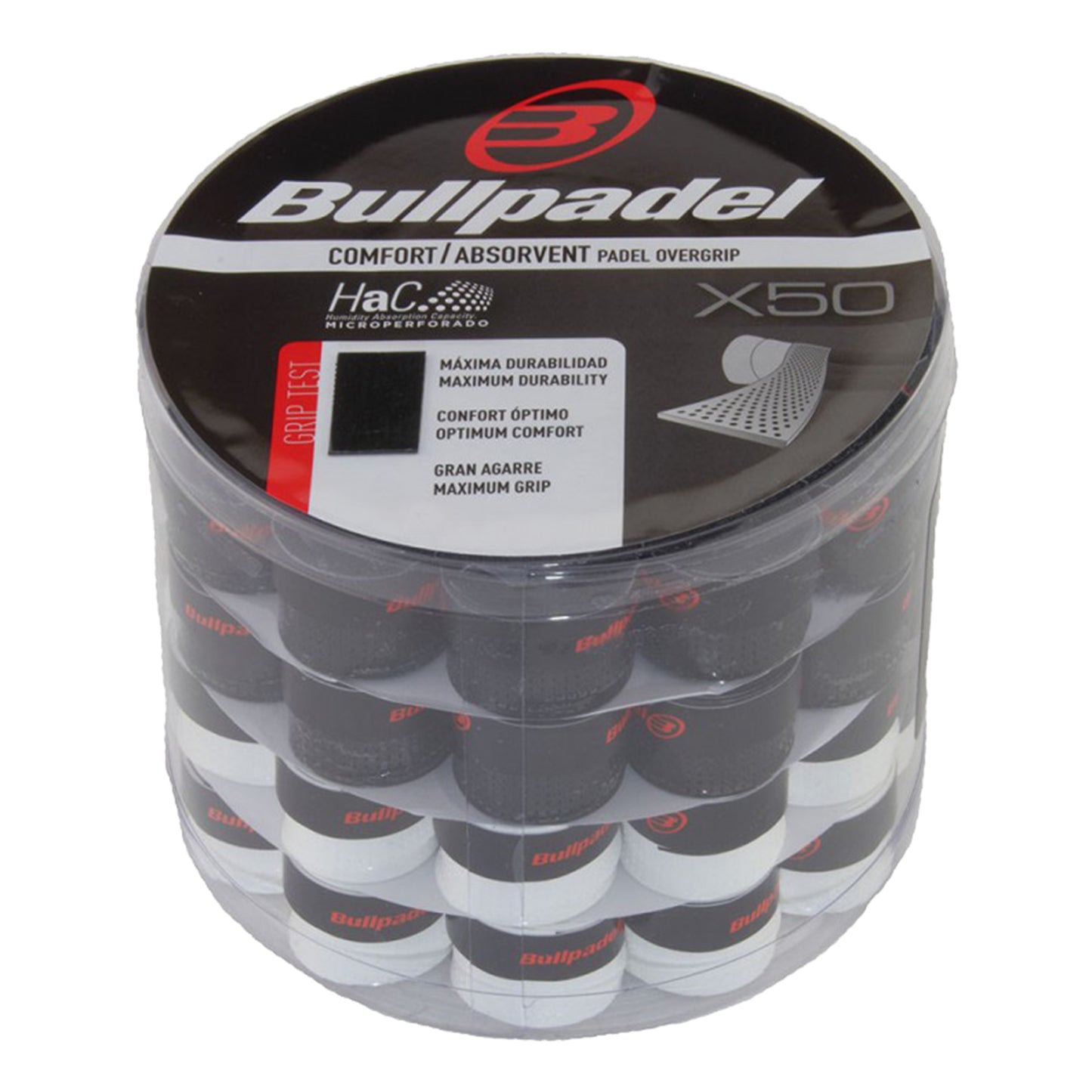 Bullpadel Caja De 50-Negro,Blanco