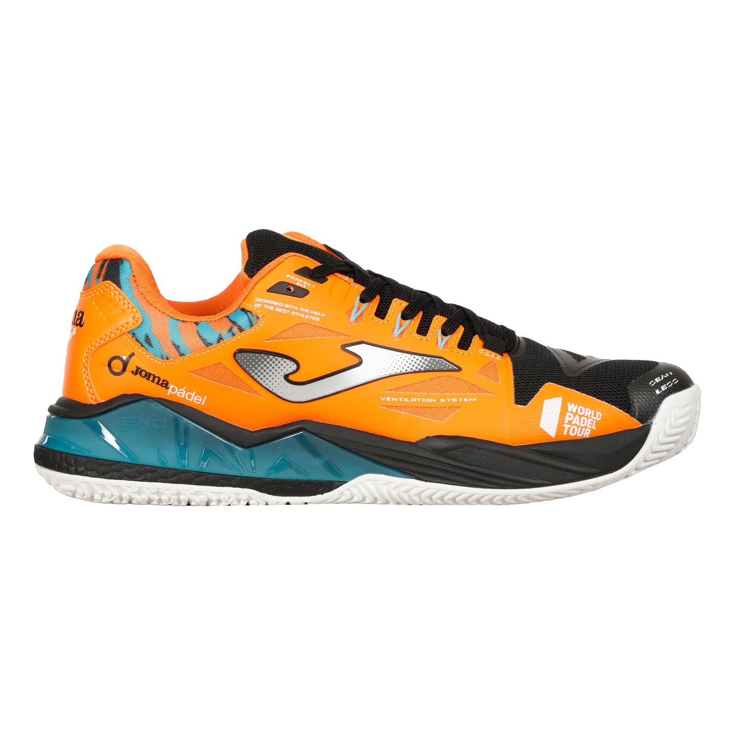 Joma Spin Zapatilla de pádel Hombres - naranja, plateado