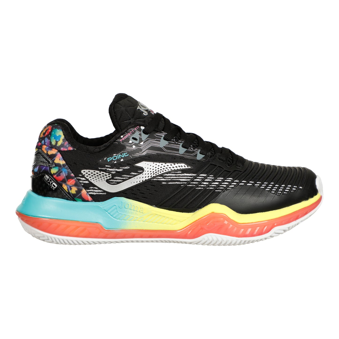 Joma Point Zapatilla tierra batida Mujeres - negro,