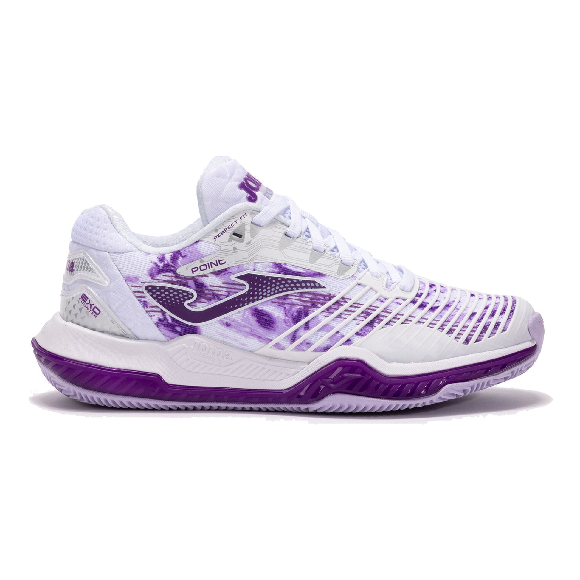 Joma Point Zapatilla Todas Las Superficies Mujeres-Blanco,Lila