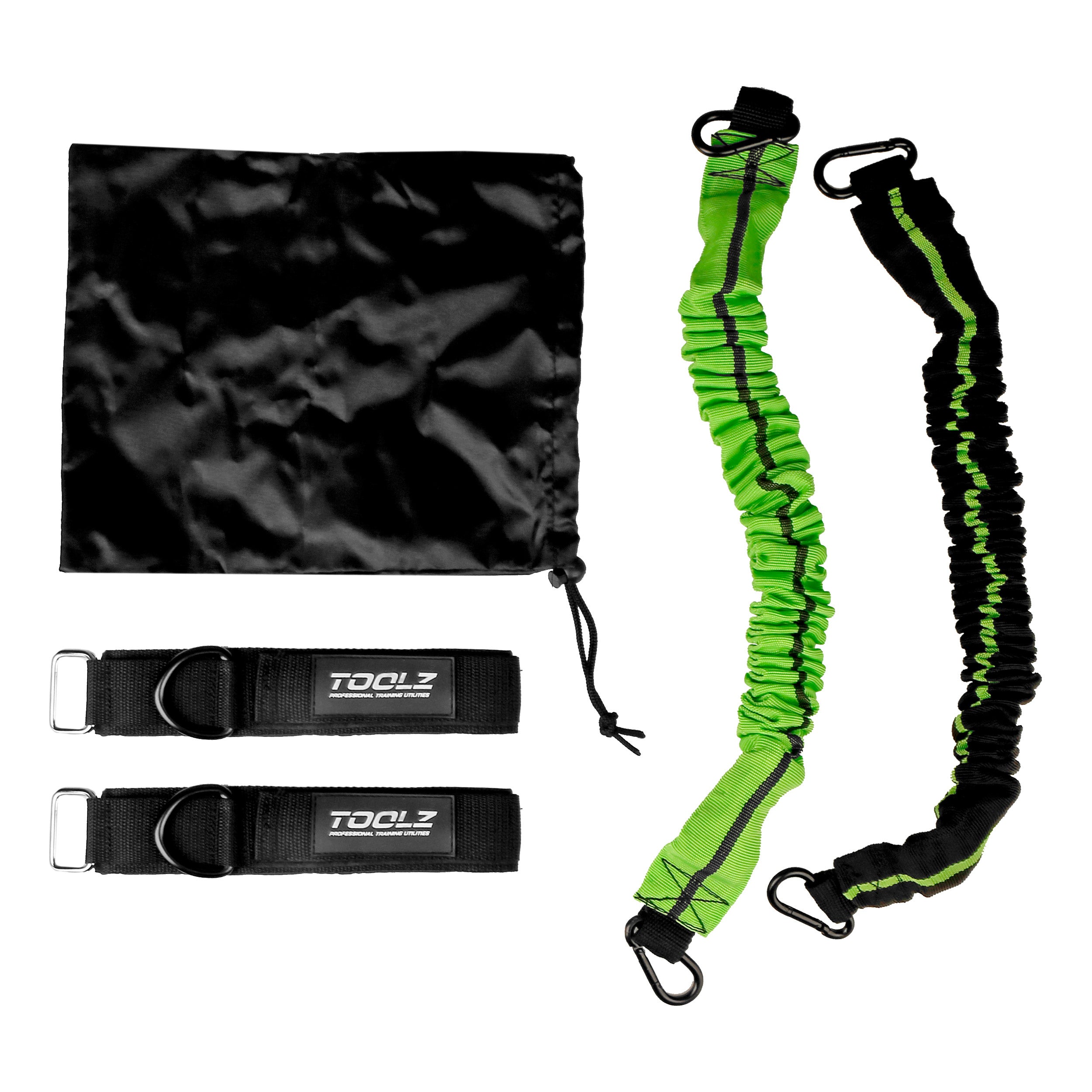 TOOLZ Pro Leg Toner Elemento Auxiliar De Entrenamiento-Negro,Verde