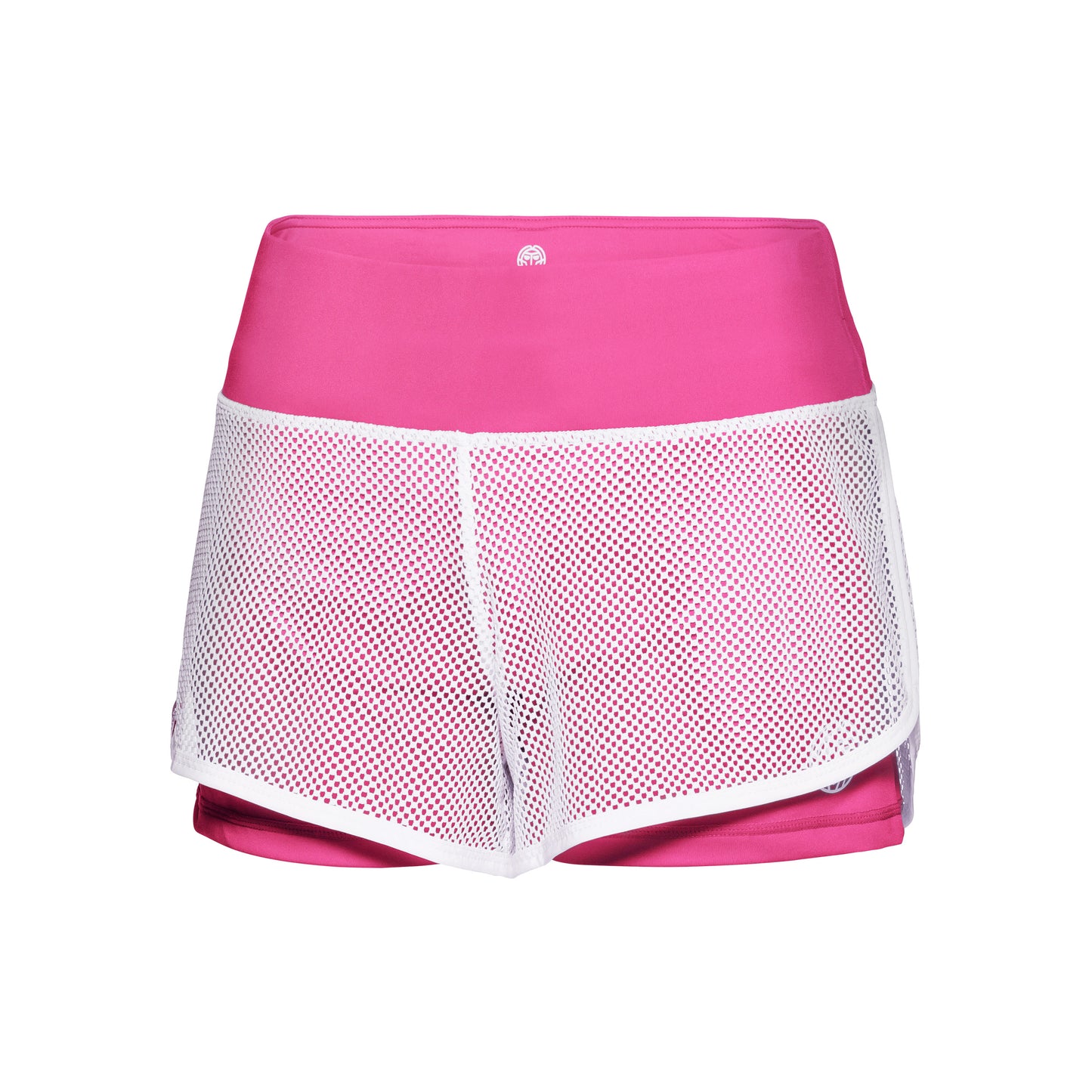 BIDI BADU Efia Tech (2in1) Shorts Mujeres-Rosa,Blanco