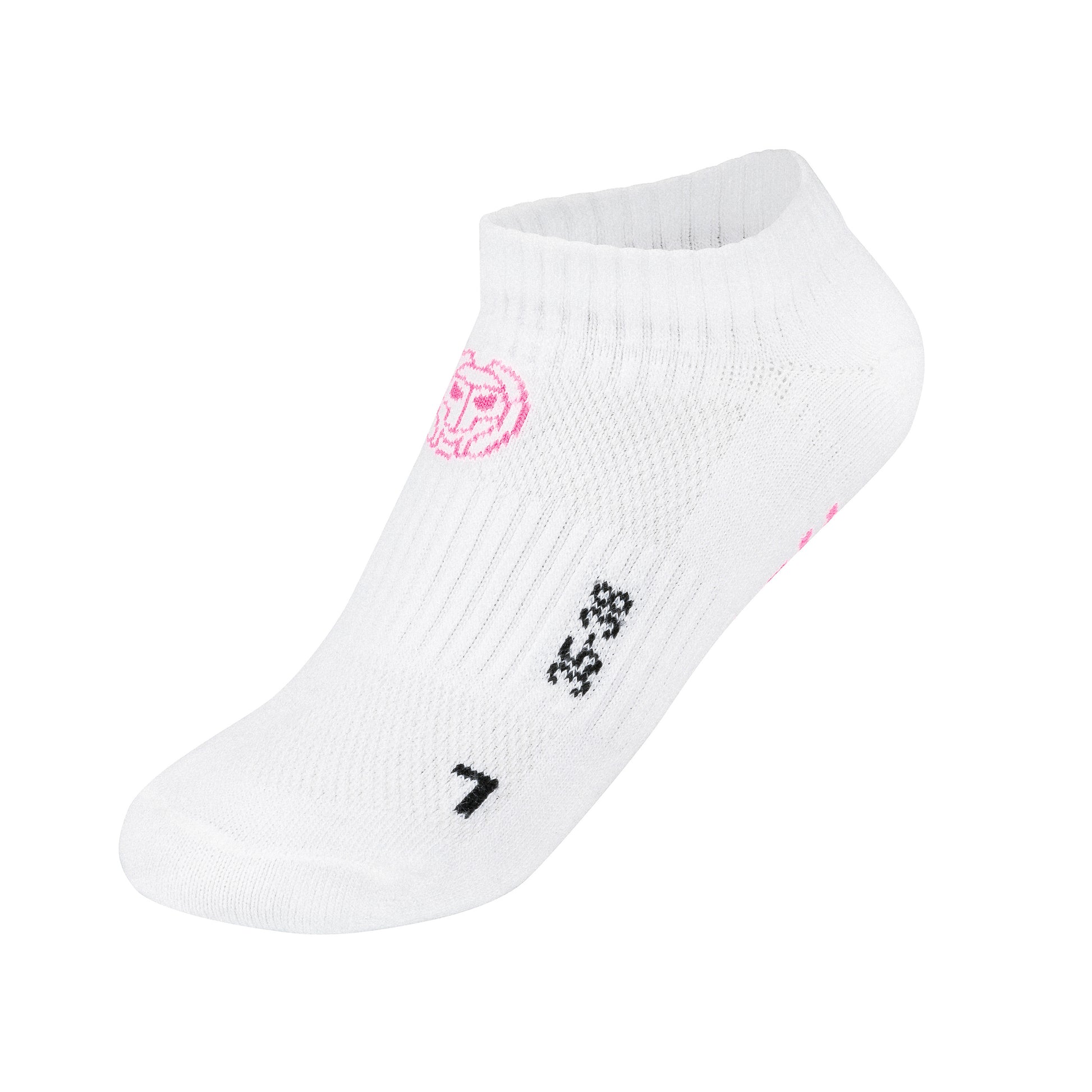 BIDI BADU Karli Tech No-Show Calcetines Deporte Pack De 3-Blanco,Rosa
