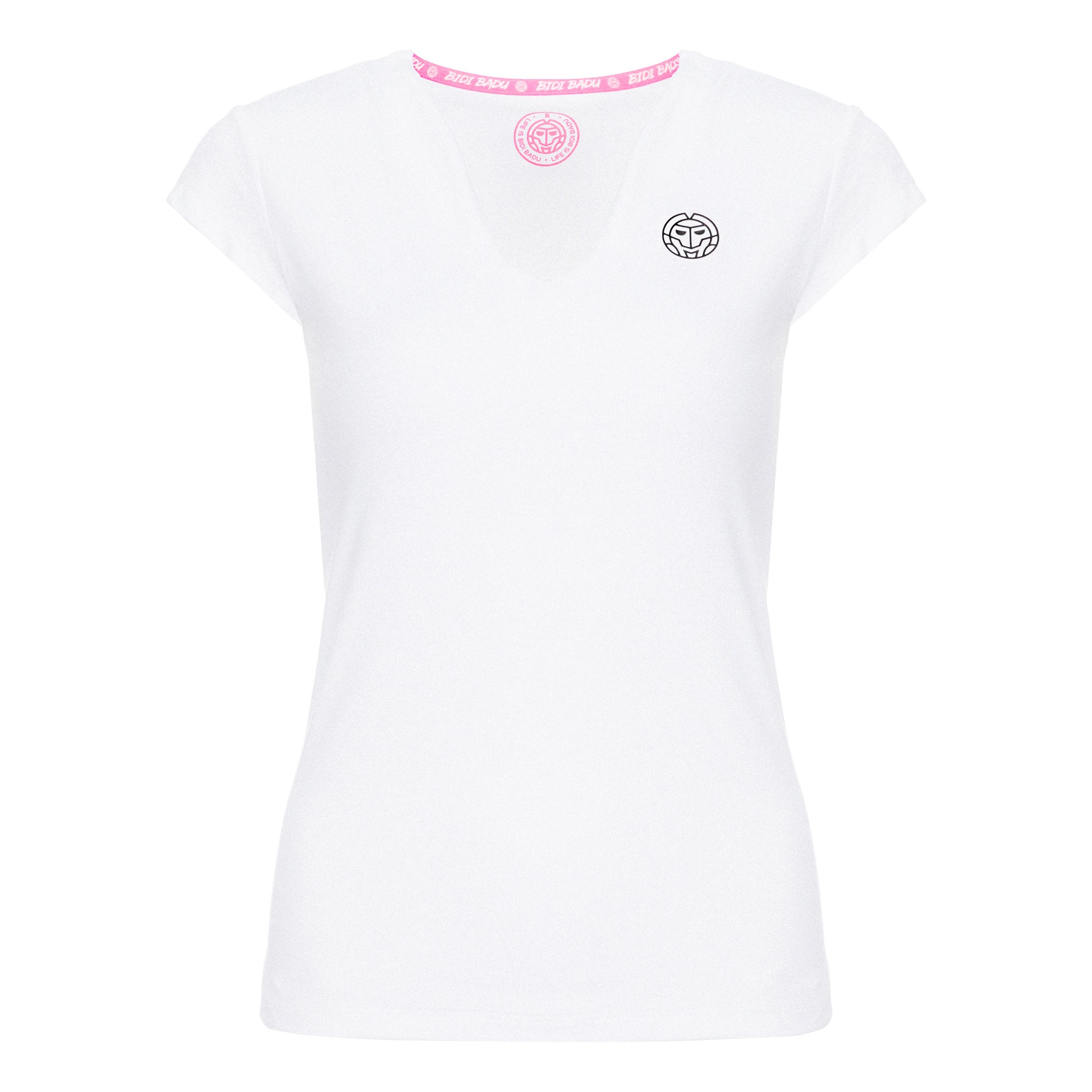BIDI BADU Bella 2.0 Tech V-Neck Camiseta de manga corta Mujeres - blanco, negro