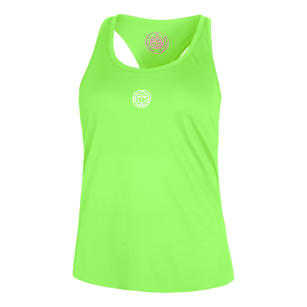 BIDI BADU Mea Tech Camiseta de tirantes Mujeres - verde neón, blanco