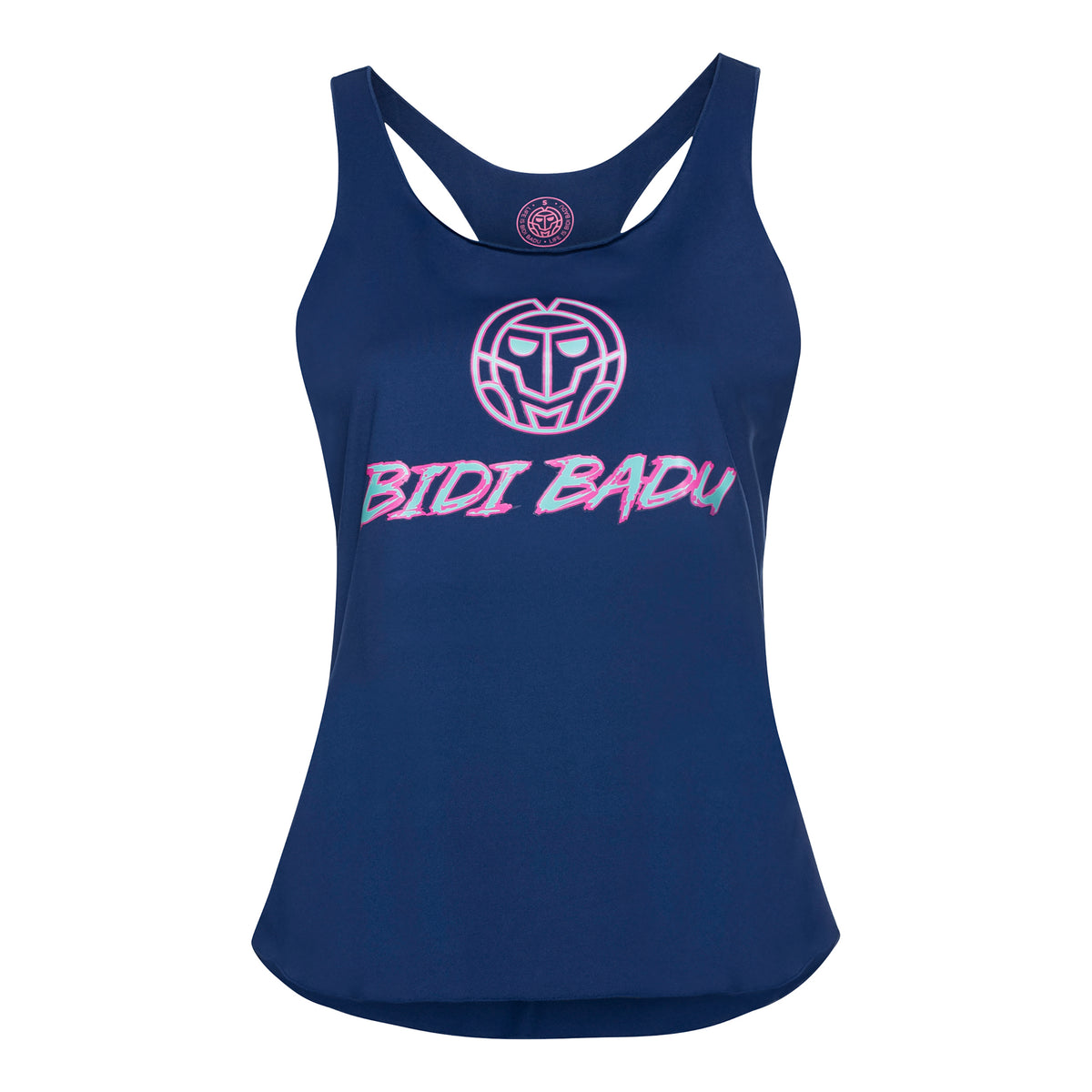 BIDI BADU Heba Basic Logo Camiseta de tirantes Mujeres - azul oscuro, rosa