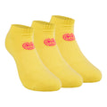 Leana No Show Tech Calcetines Deporte Pack De 3 Mujeres-Amarillo,Rosa