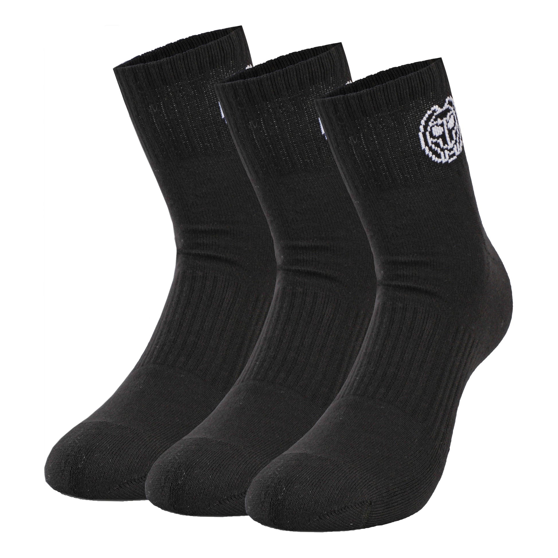 BIDI BADU Gila Ankle Tech Calcetines de deporte Pack de 3 Unisex - negro, blanco