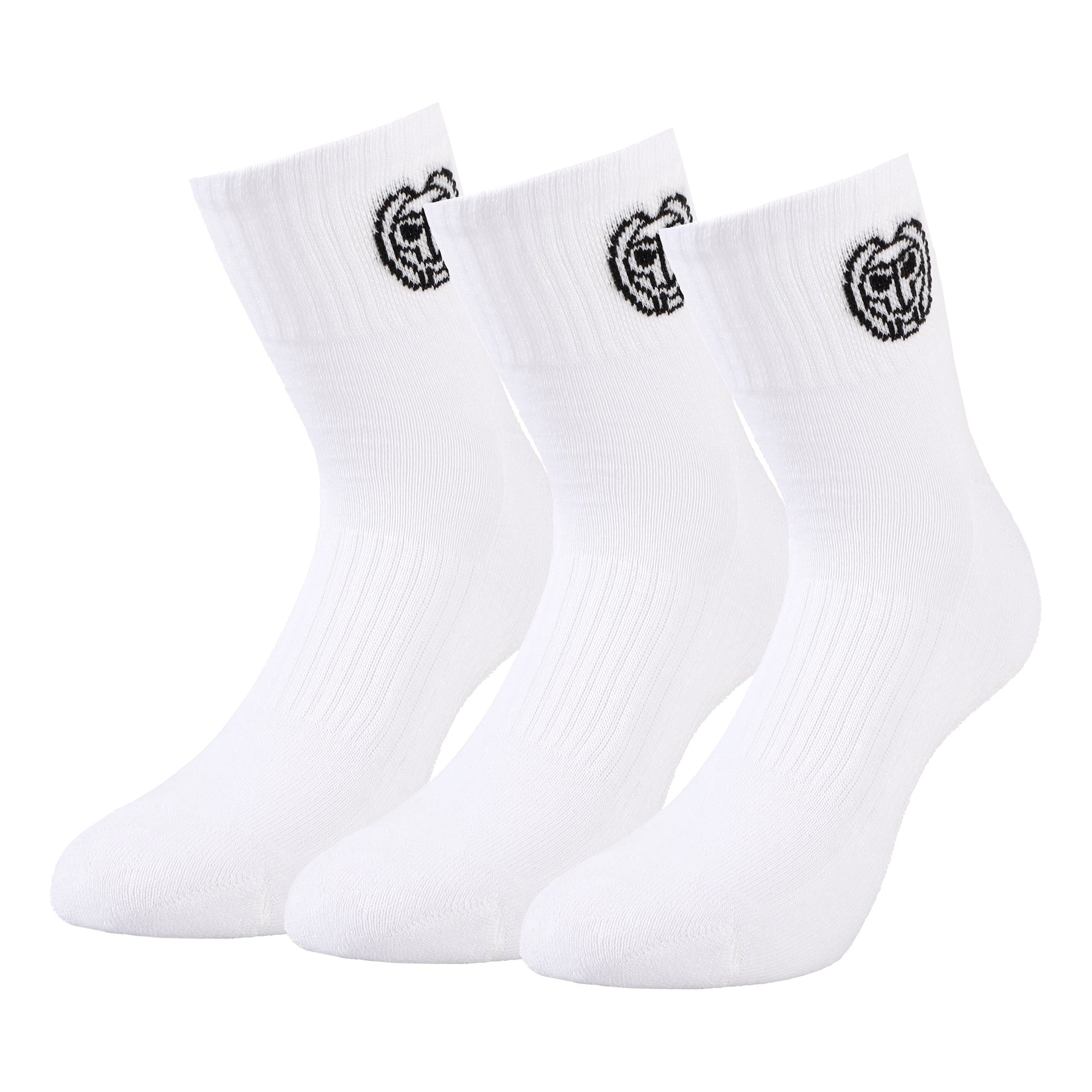BIDI BADU Gila Ankle Tech Calcetines de deporte Pack de 3 Unisex - blanco, negro