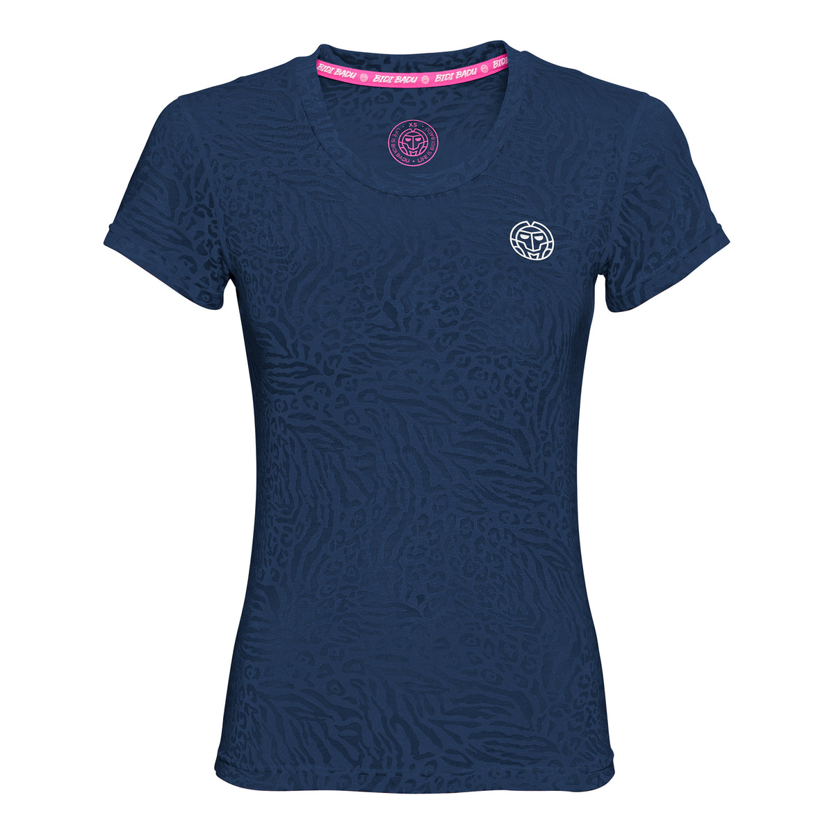 BIDI BADU Anni Bournout Tech Camiseta de manga corta Mujeres - azul oscuro, blanco