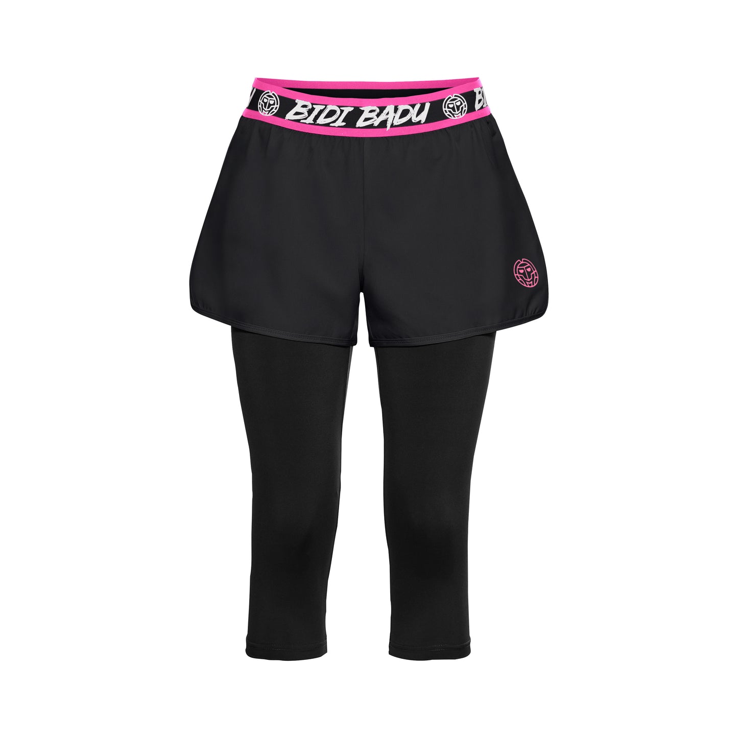 BIDI BADU Flor Tech Pantalón corto con malla Chicas - negro, rosa