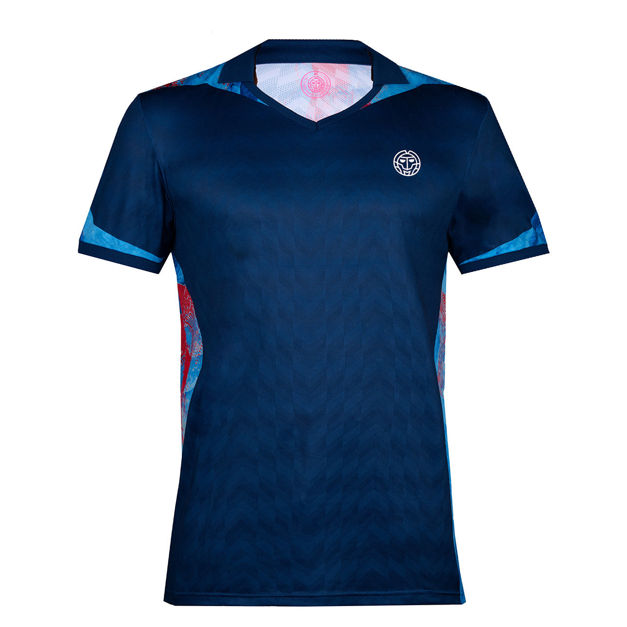 BIDI BADU Tano Tech Polo Hombres - azul oscuro, azul claro