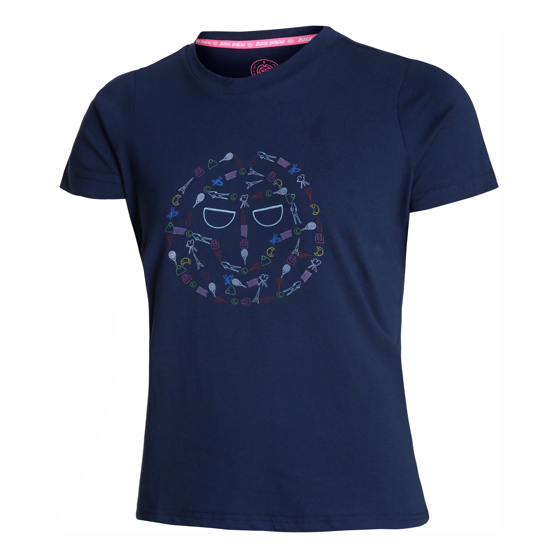 BIDI BADU Heshima Lifestyle Tee Camiseta de manga corta Mujeres - azul oscuro, multicolor