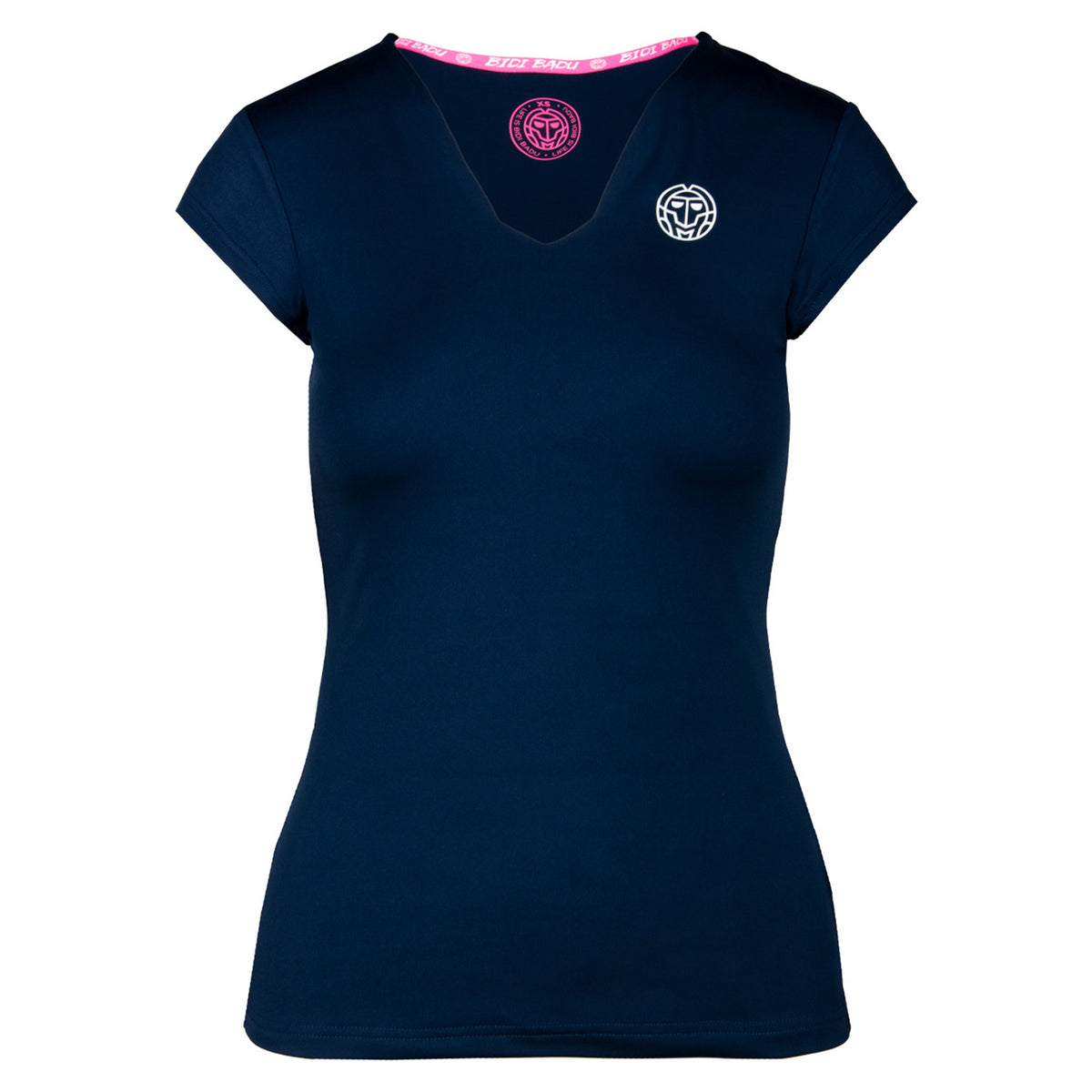 BIDI BADU Bella 2.0 Tech V-Neck Camiseta de manga corta Mujeres - azul oscuro,