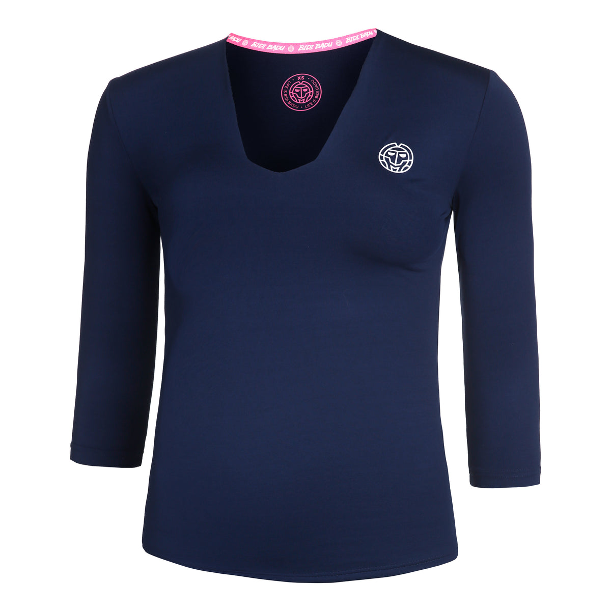 BIDI BADU Ariana Tech V-Neck Camiseta de manga larga Mujeres - azul oscuro,