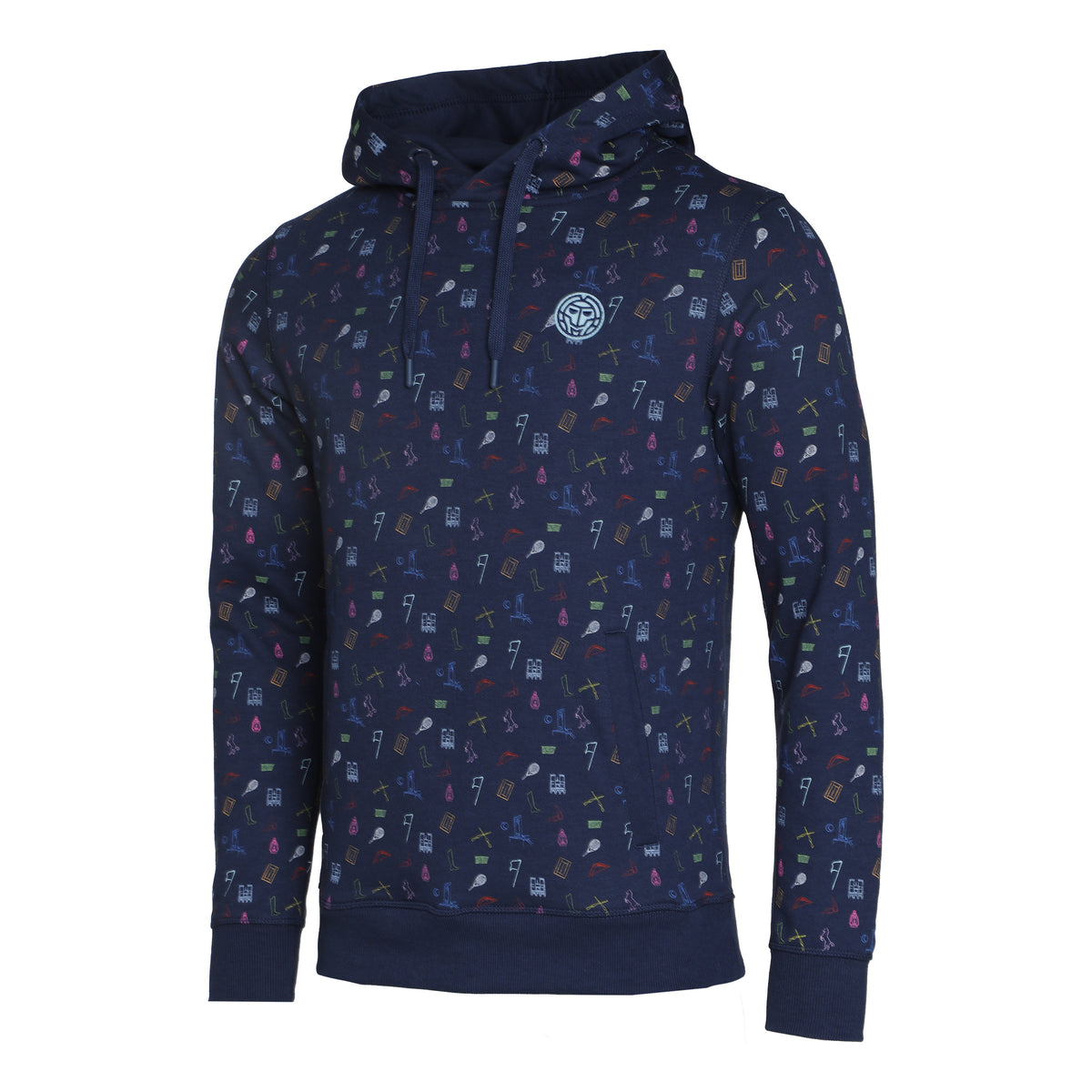 BIDI BADU Napo Lifestyle Sudadera con capucha Hombres - azul oscuro, multicolor