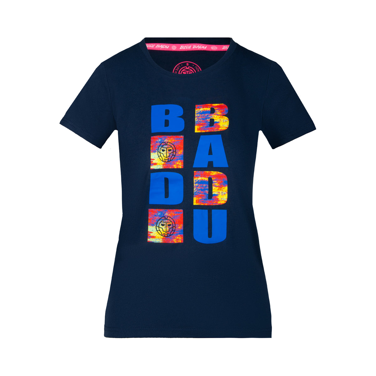 BIDI BADU Osayi Lifestyle Camiseta de manga corta Chicas - azul oscuro, multicolor
