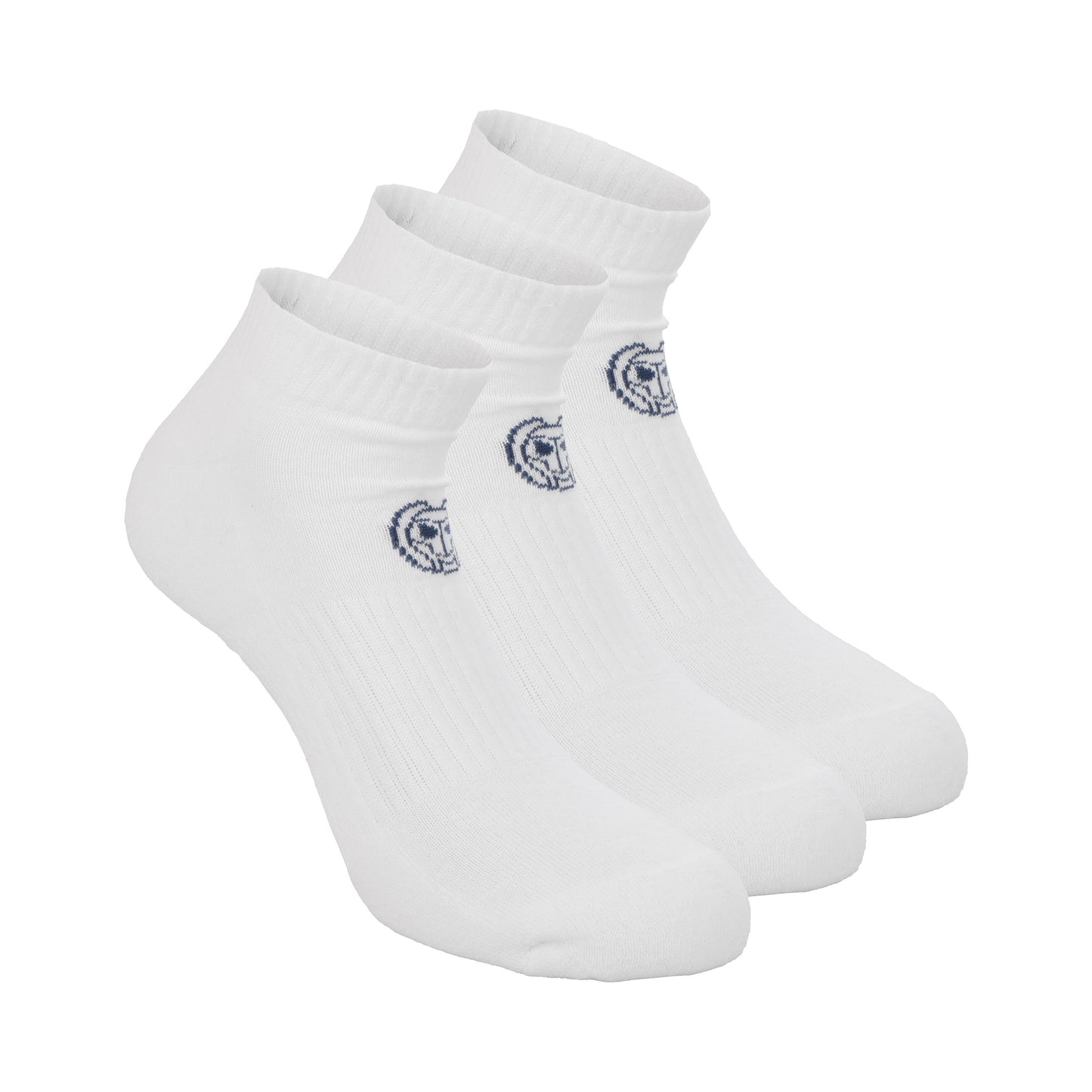BIDI BADU No Party No Show Move Calcetines De Tenis Pack De 3-Blanco,Negro