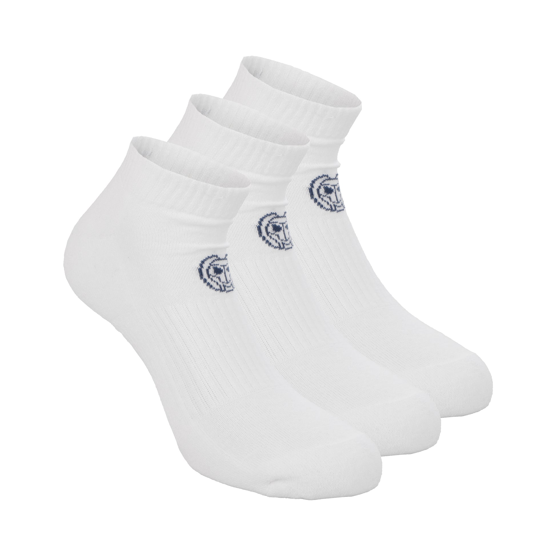 BIDI BADU No Party No Show Move Calcetines De Tenis Pack De 3-Blanco,Negro