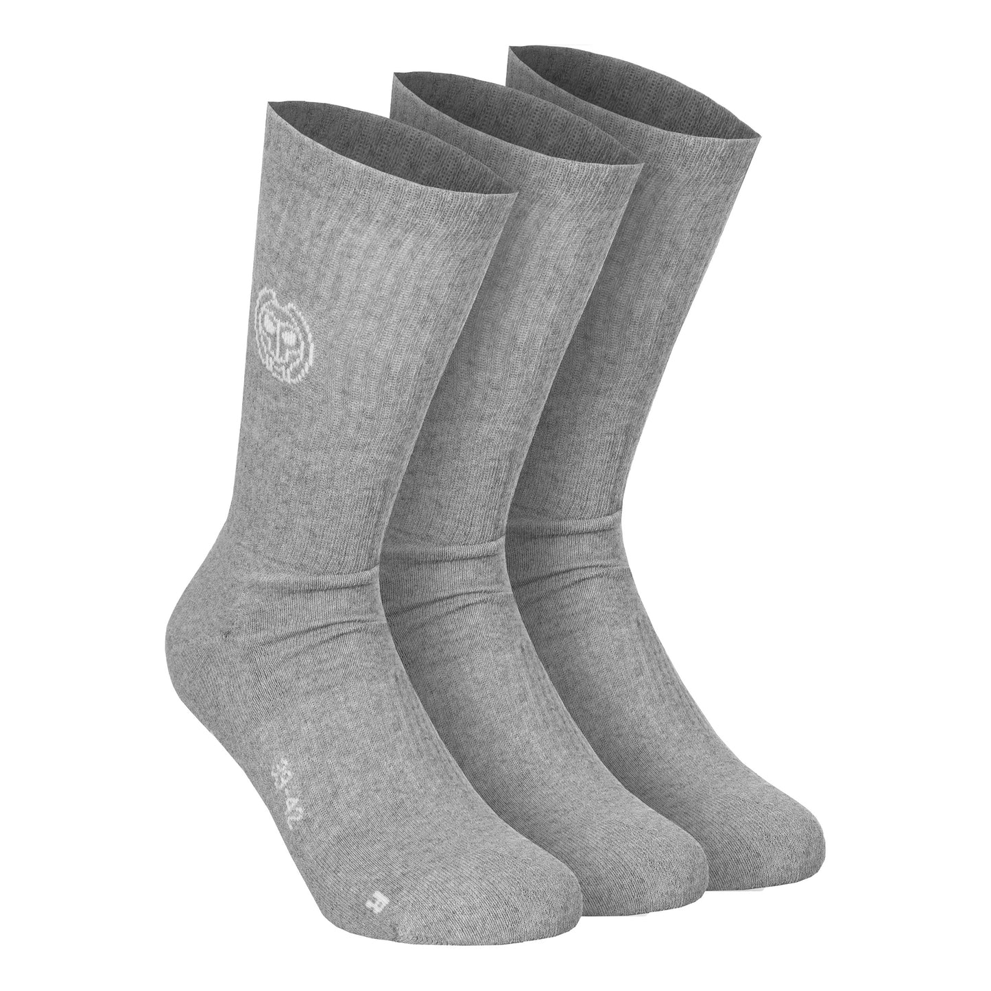 BIDI BADU Don Carlito Crew Move Calcetines De Tenis-Gris,Blanco