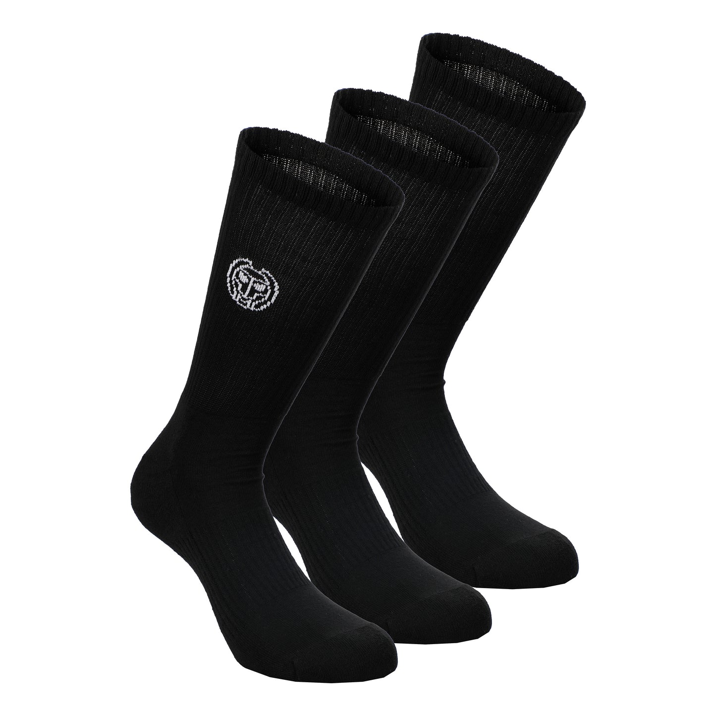 BIDI BADU Don Carlito Crew Move Calcetines De Tenis Pack De 3-Negro,Blanco