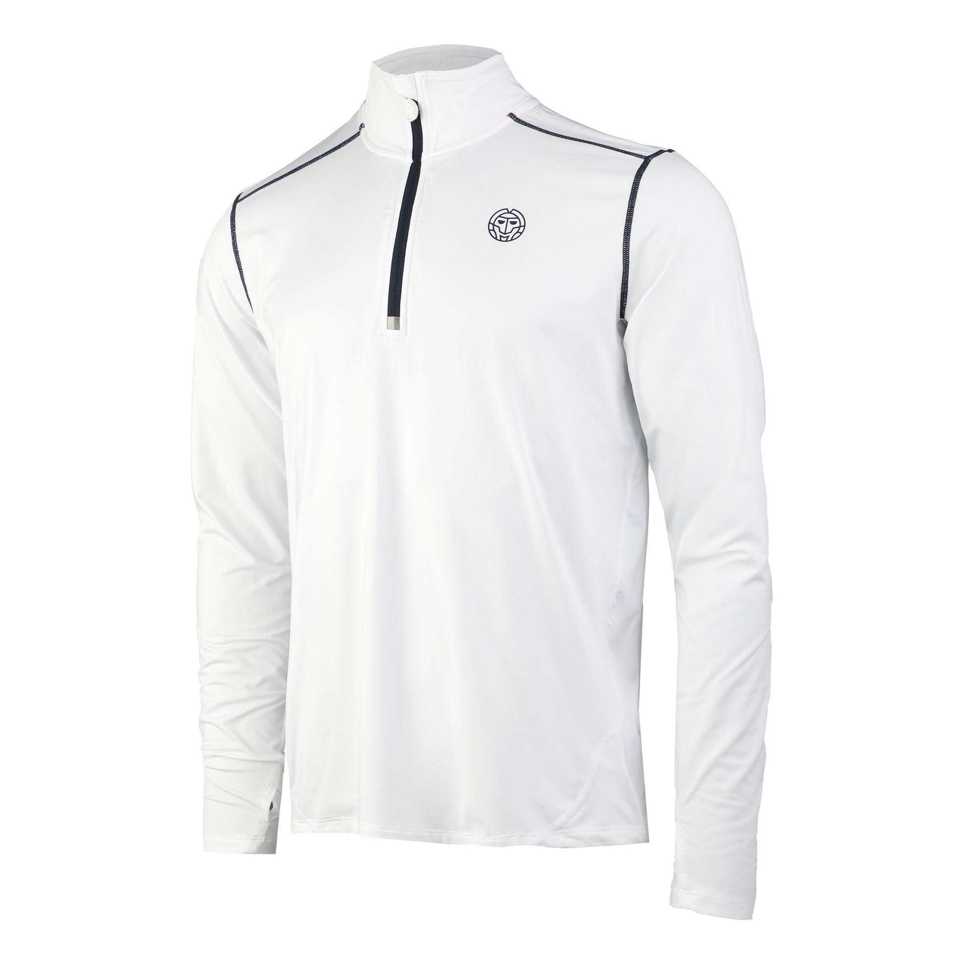 BIDI BADU Zac Tech Camiseta de manga larga Hombres - blanco,