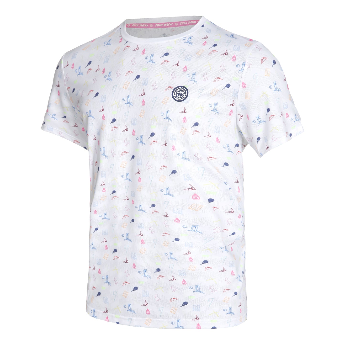 BIDI BADU Hawi Tech Camiseta de manga corta Hombres - blanco, multicolor