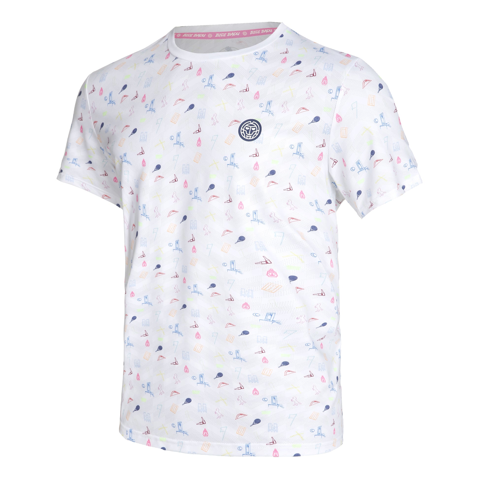 BIDI BADU Hawi Tech Camiseta de manga corta Hombres - blanco, multicolor