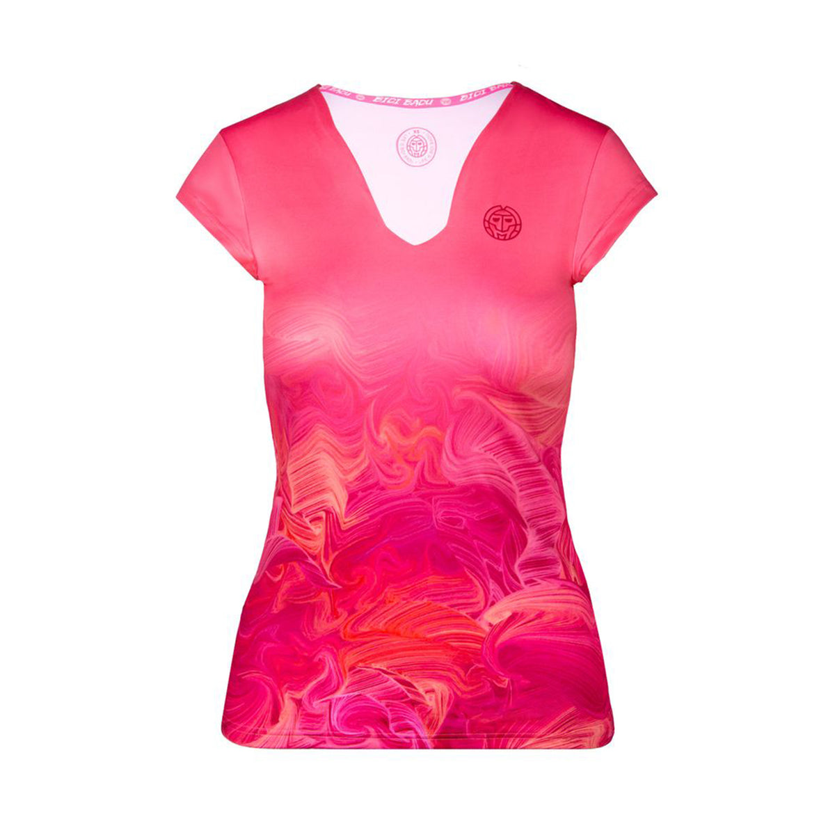 BIDI BADU Anele Tech Roundneck Camiseta de manga corta Chicas - rosa, multicolor