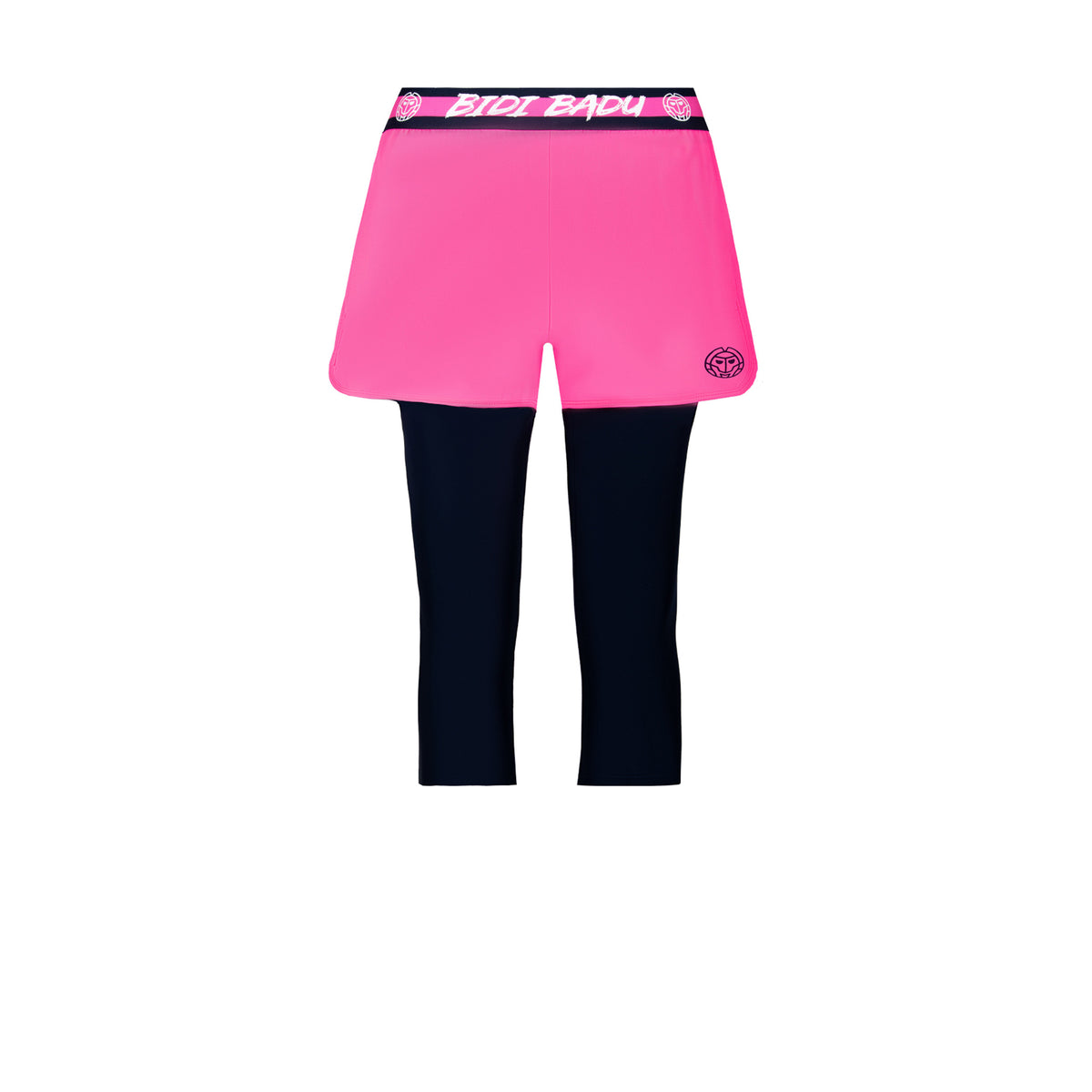 BIDI BADU Flora Tech Falda con malla Chicas - rosa, azul oscuro