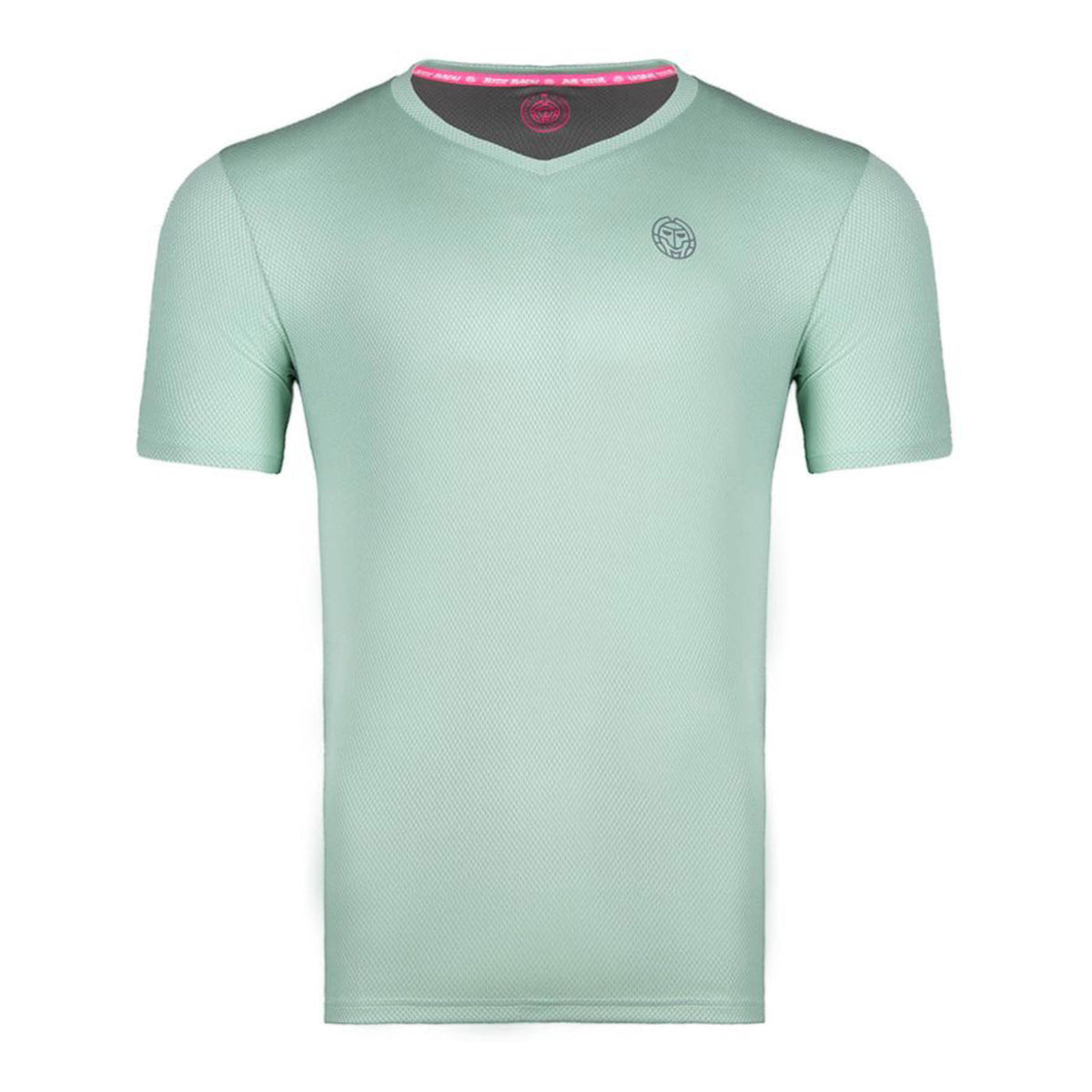 BIDI BADU Ted Tech Camiseta de manga corta Hombres - turquesa, gris