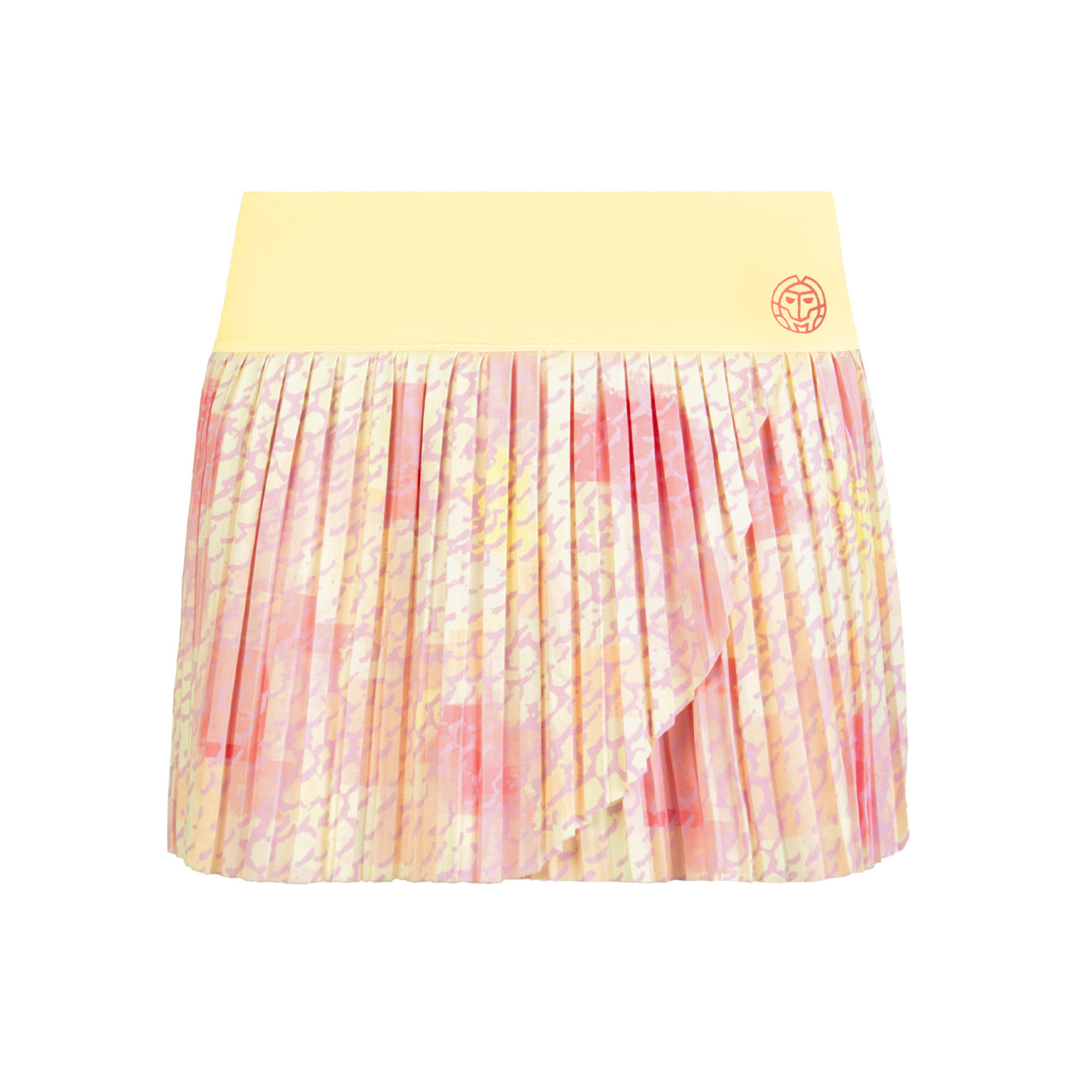 BIDI BADU Lowey Tech Plissee Falda Mujeres - amarillo, rosa
