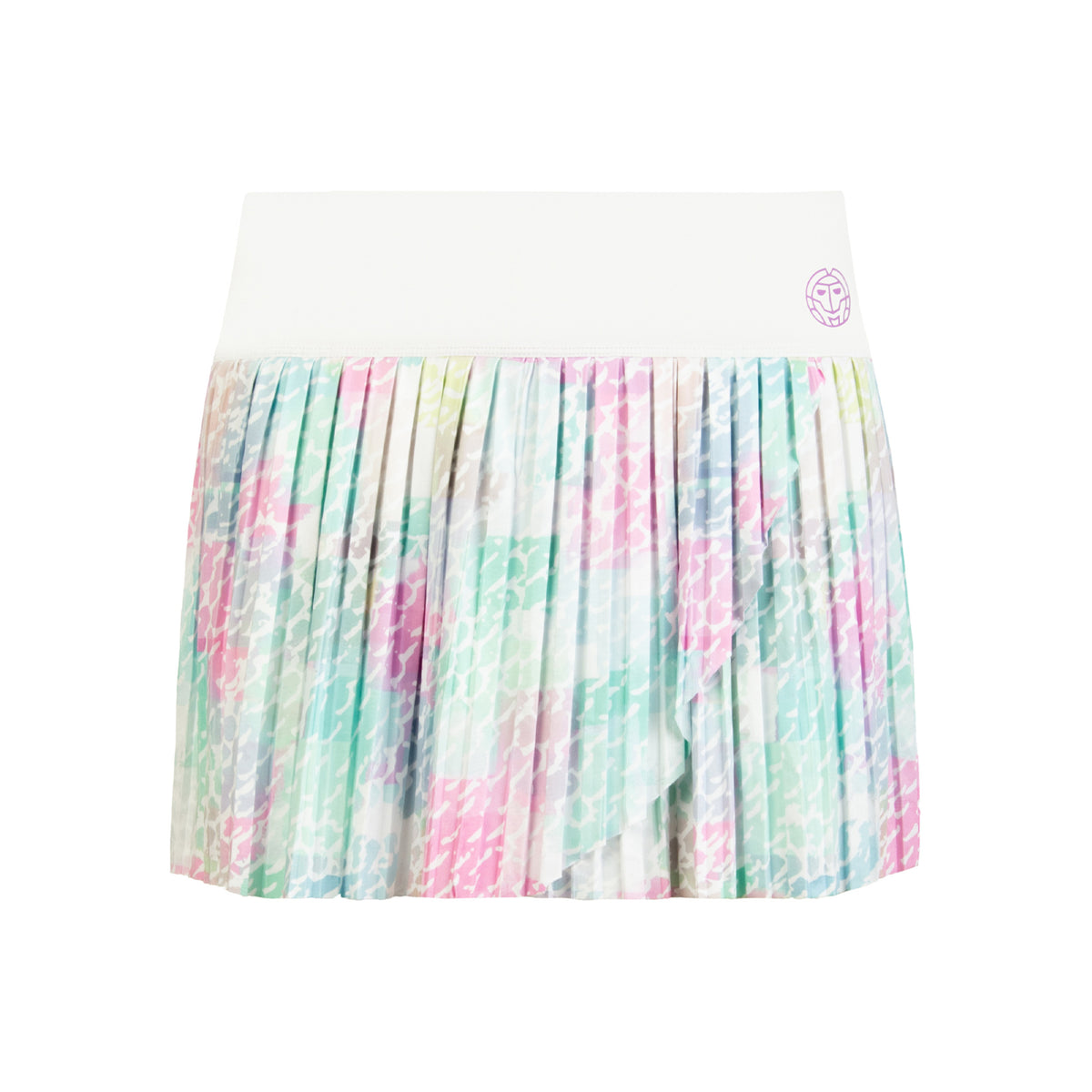 BIDI BADU Lowey Tech Plissee Falda Mujeres - blanco, rosa