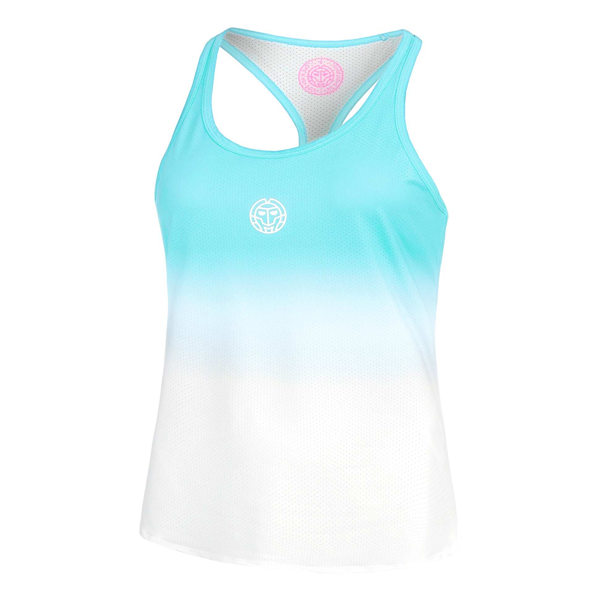 BIDI BADU Crew Gradiant Camiseta De Tirantes Mujeres-Turquesa,Blanco