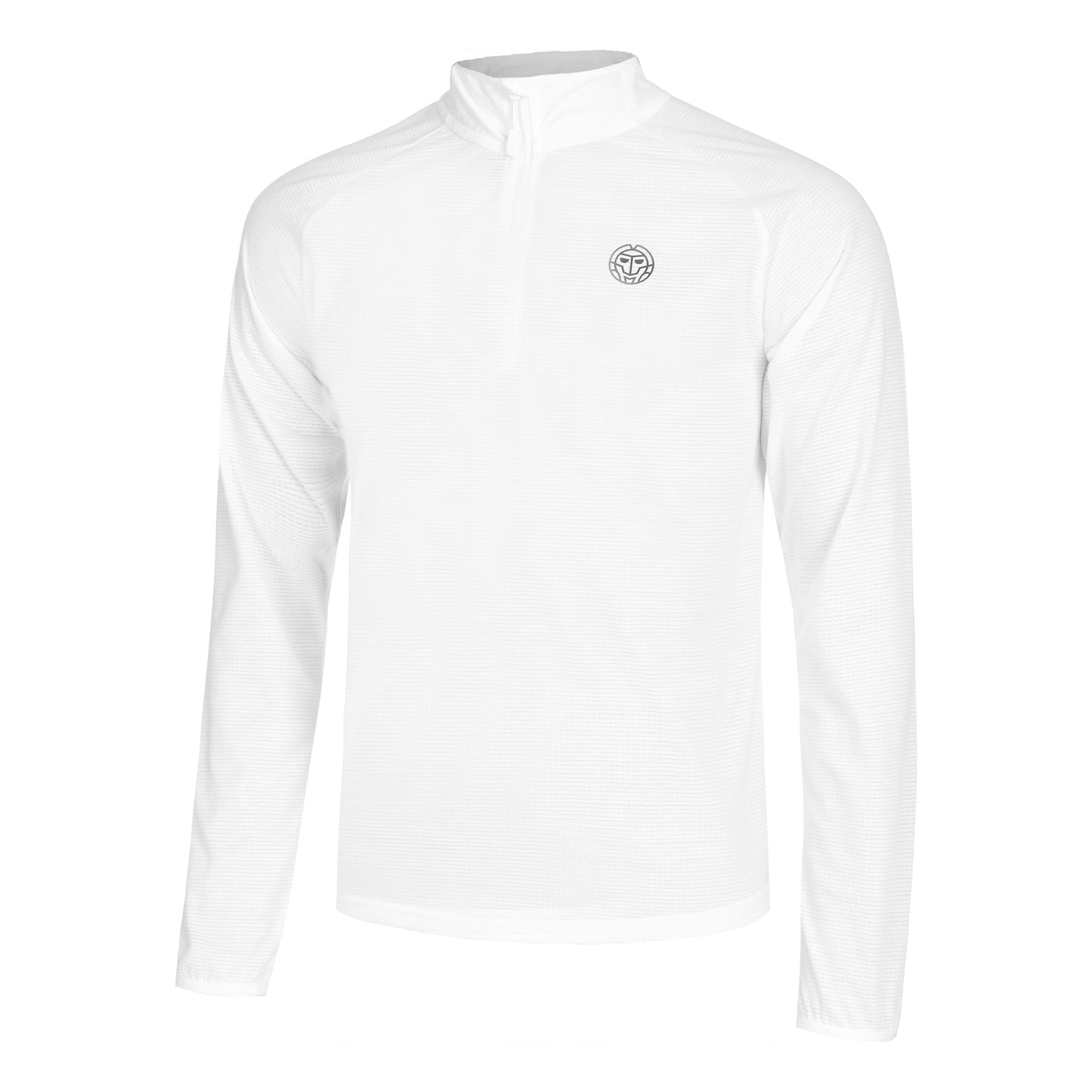 BIDI BADU Crew Camiseta De Manga Larga Hombres-Blanco