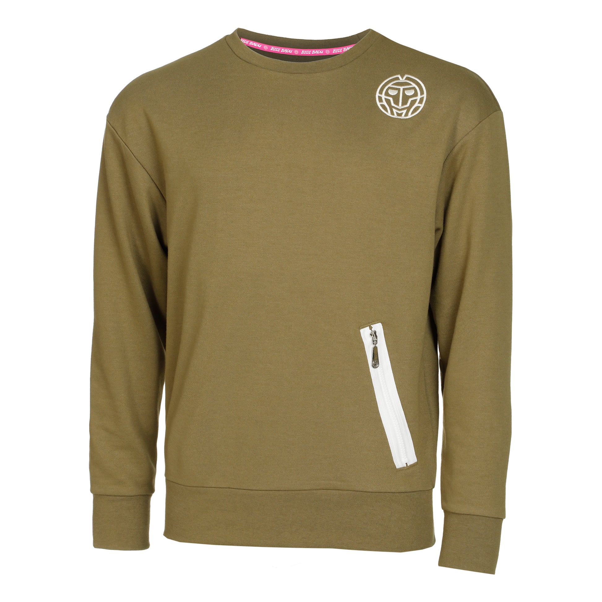 BIDI BADU Chill Crew Sudadera Hombres-Oliva