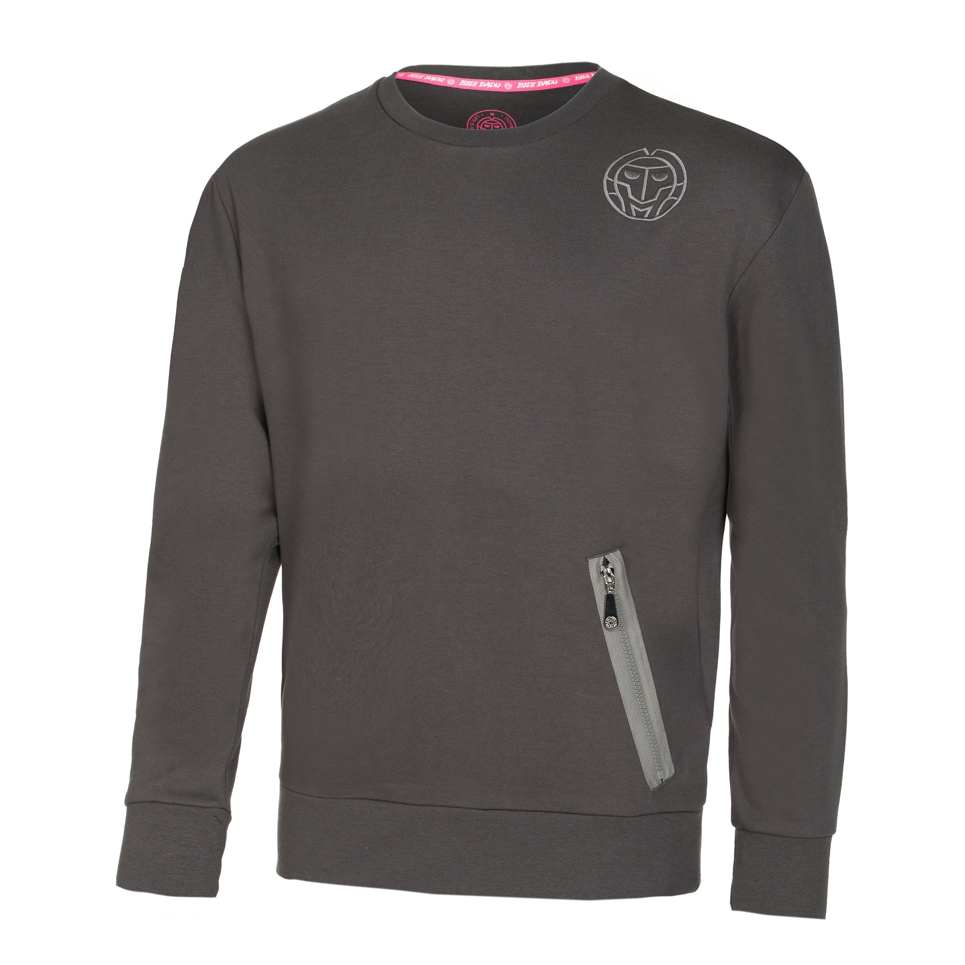 BIDI BADU Chill Crew Sudadera Hombres-Gris Oscuro