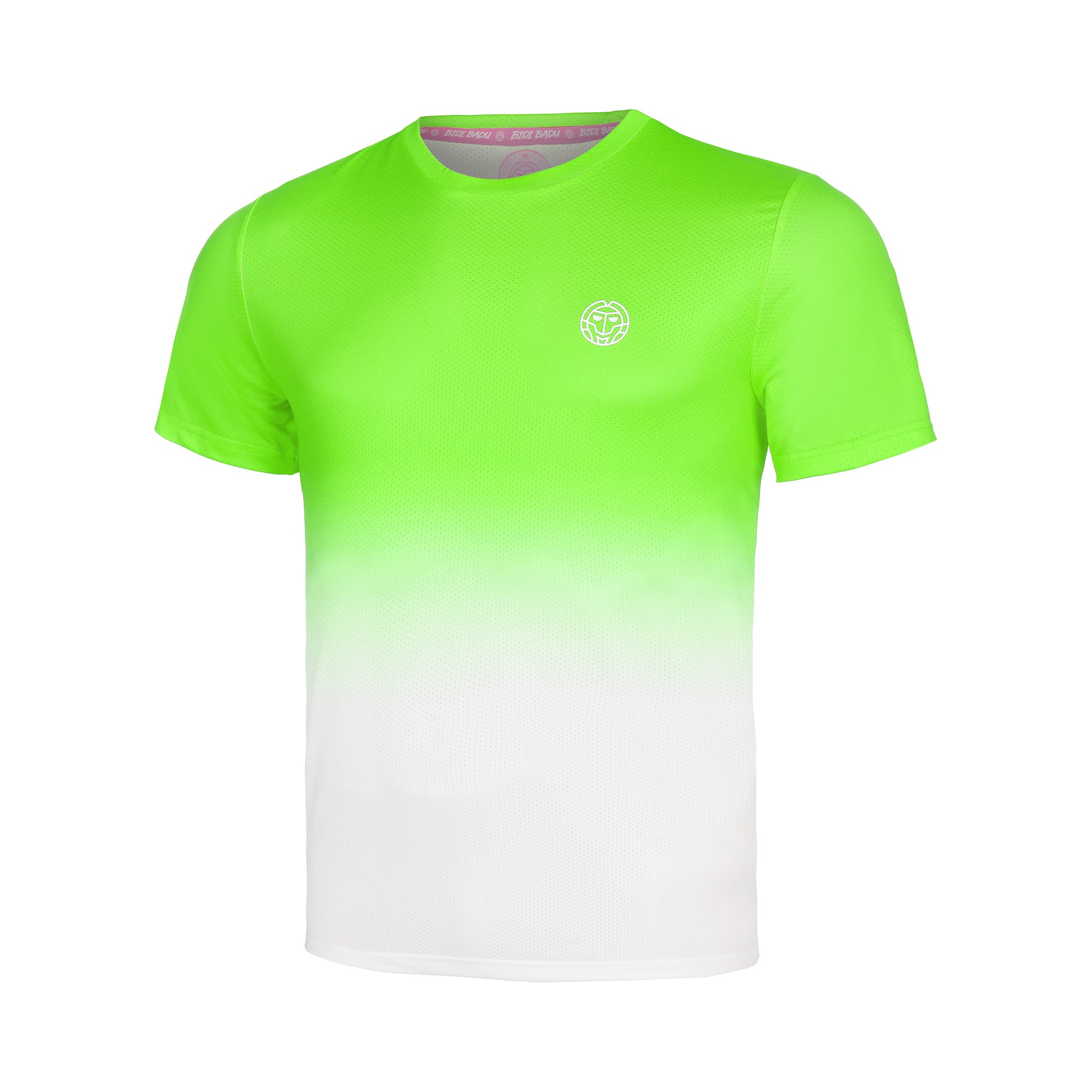 BIDI BADU Crew Gradiant Camiseta De Manga Corta Chicos-Verde Neón,Blanco