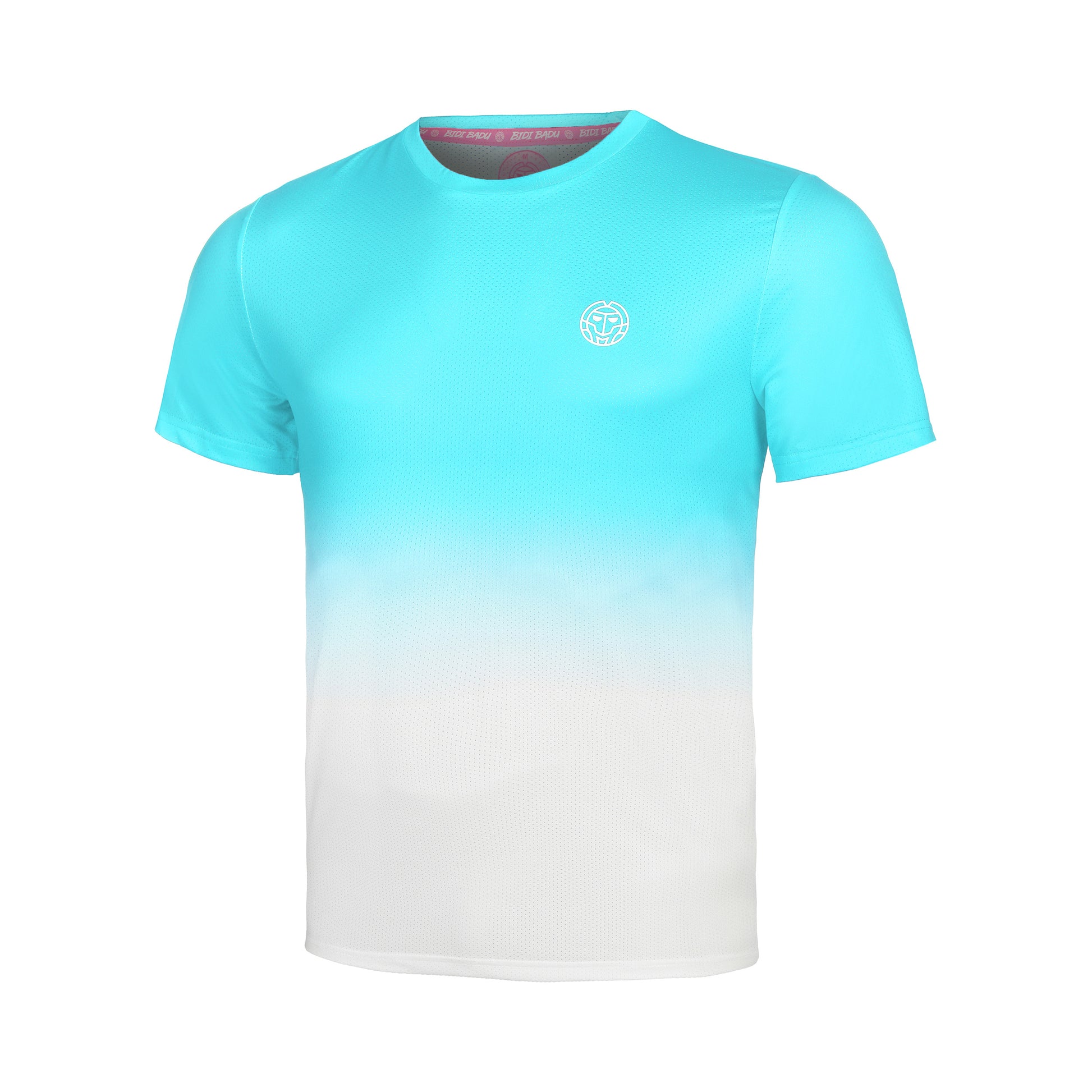 BIDI BADU Crew Gradiant Camiseta De Manga Corta Chicos-Turquesa,Blanco