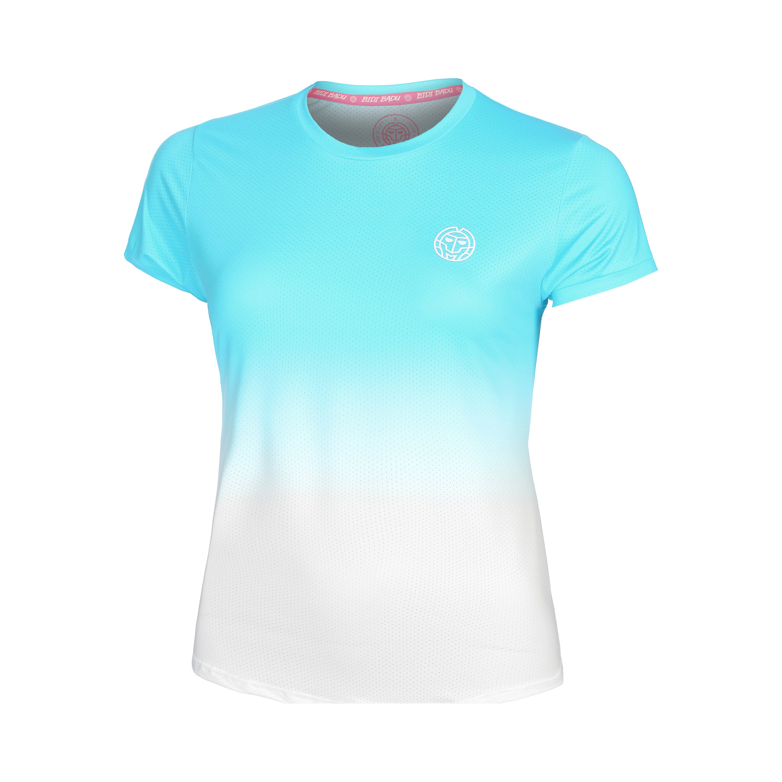 BIDI BADU Crew Gradiant Camiseta De Manga Corta Chicas-Turquesa,Blanco