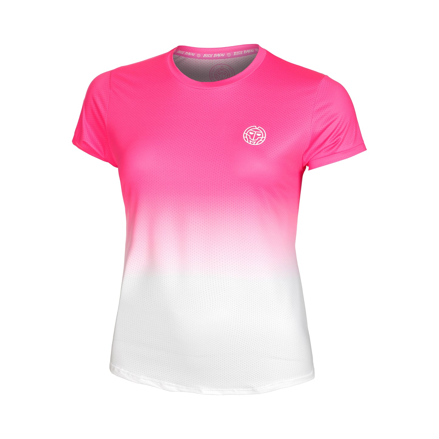 BIDI BADU Crew Gradiant Camiseta De Manga Corta Chicas-Rosa,Blanco