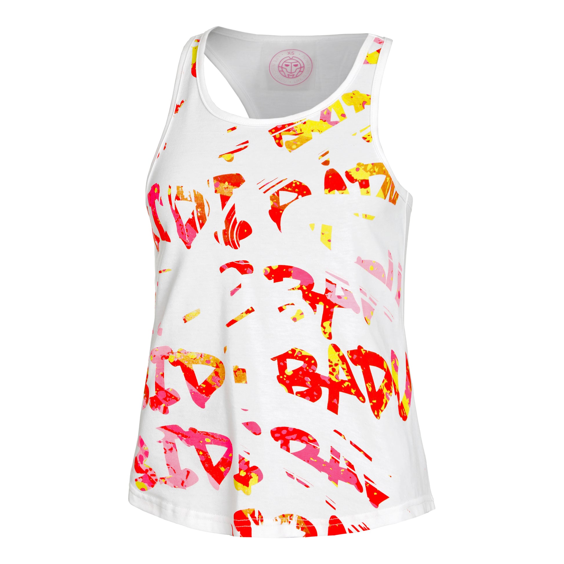 BIDI BADU Wild Arts Chill Camiseta De Tirantes Mujeres-Blanco,Multicolor