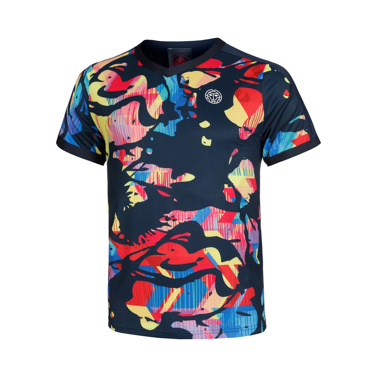 BIDI BADU Wild Arts V-Neck Camiseta de manga corta Chicos - azul oscuro, multicolor